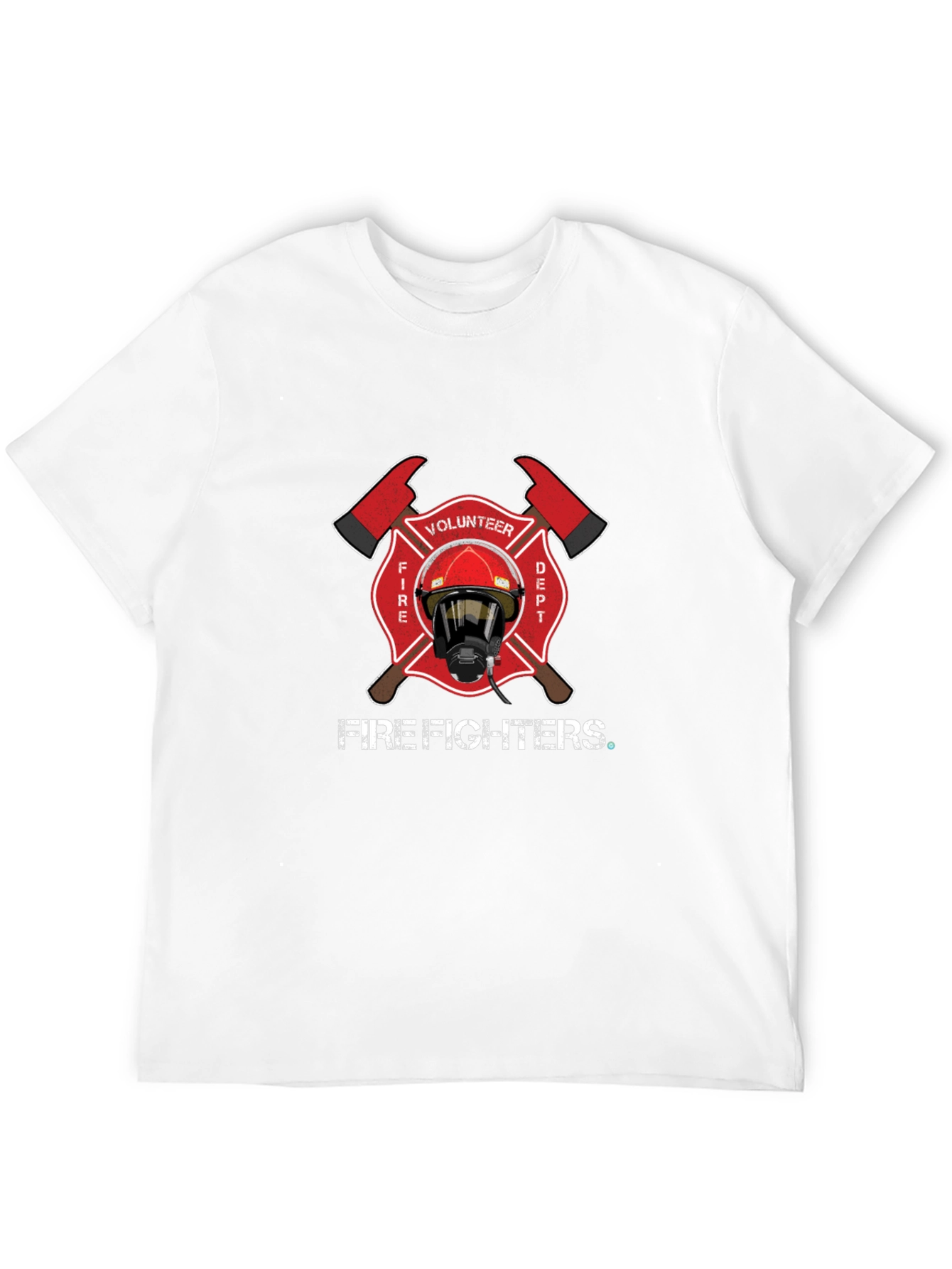 Volunteer Firefighter Maltese Cross Graphic T-Shirt