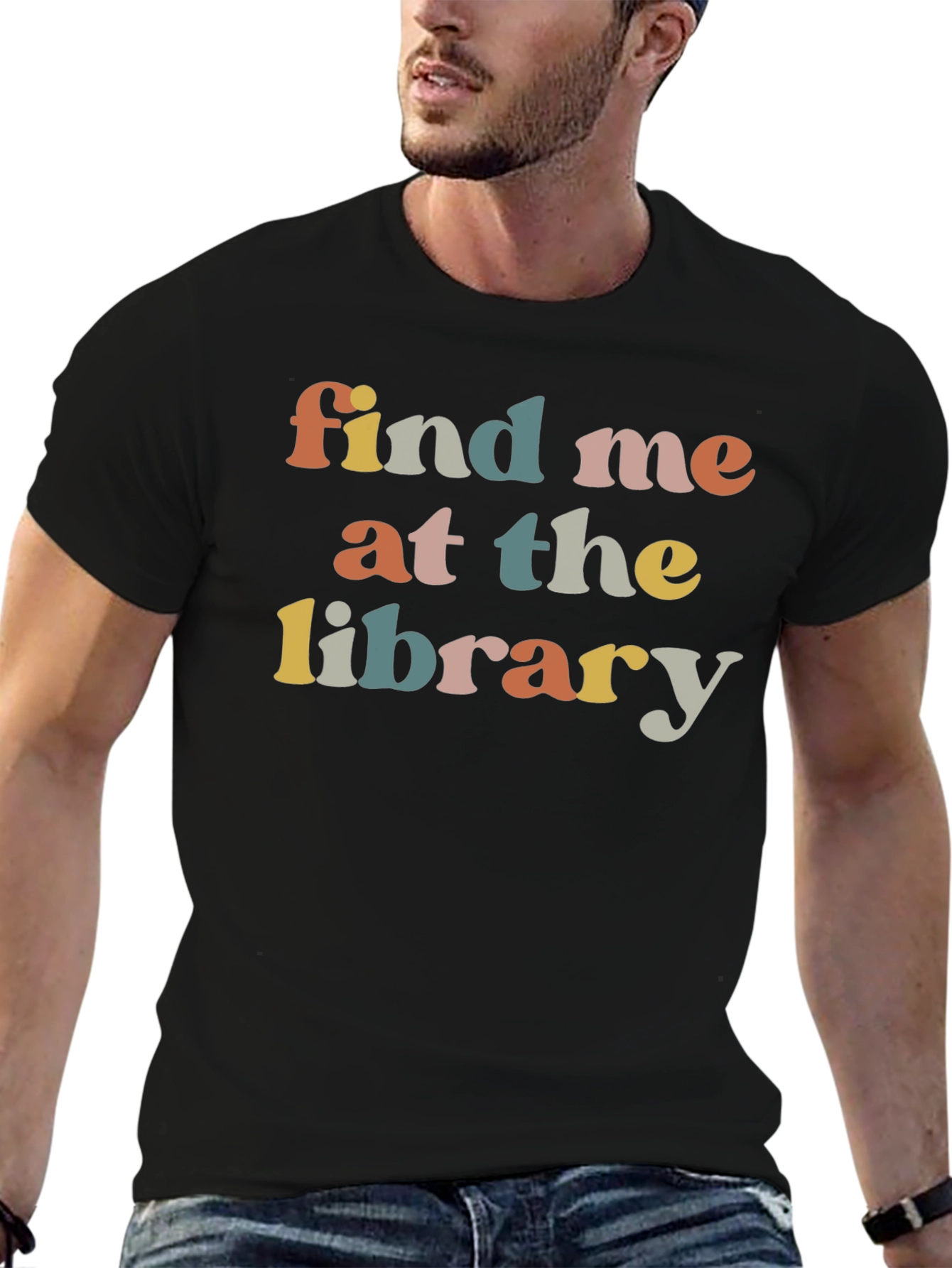 Find Me At The Library Retro T-Shirt