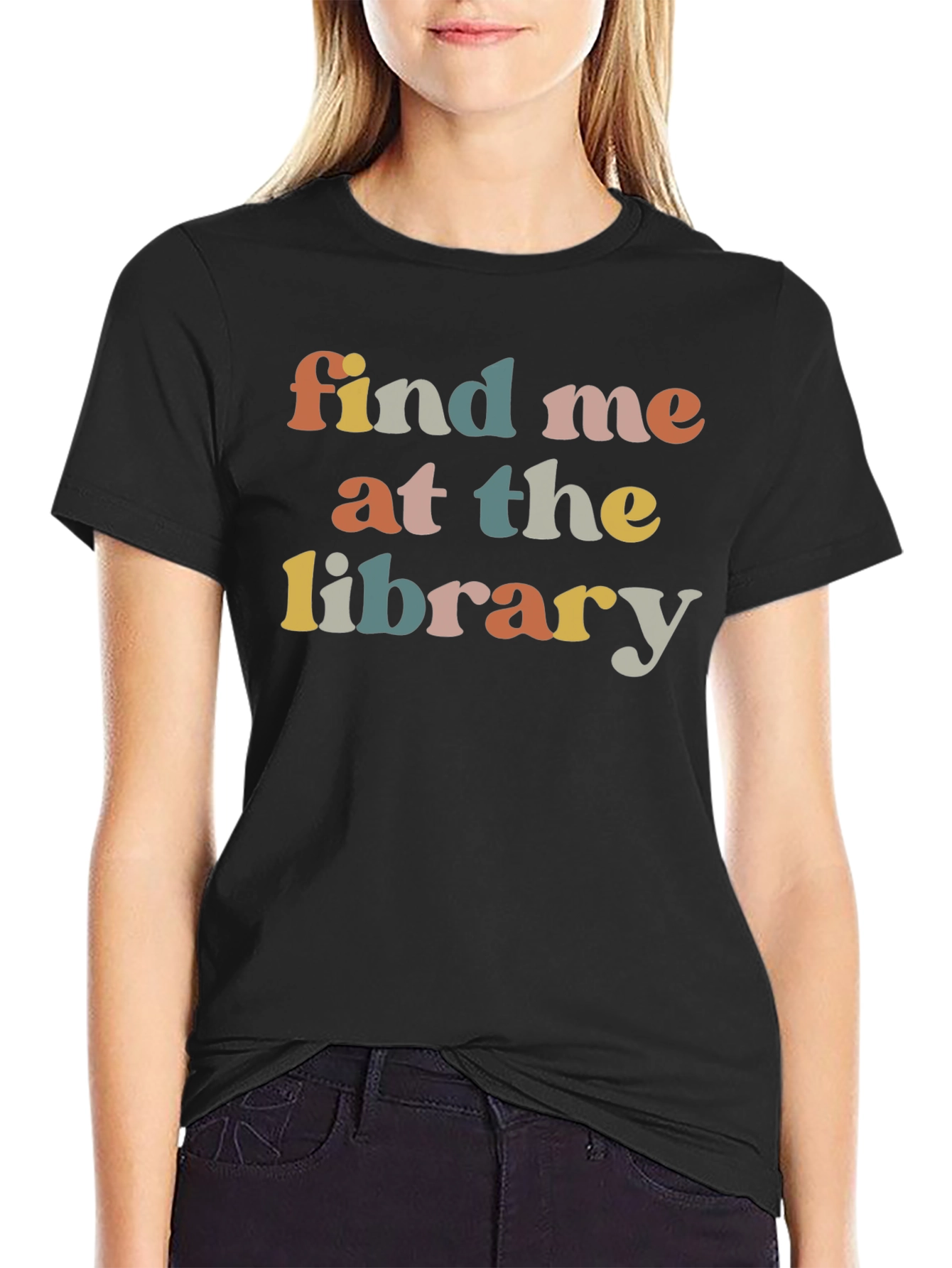 Find Me At The Library Retro T-Shirt