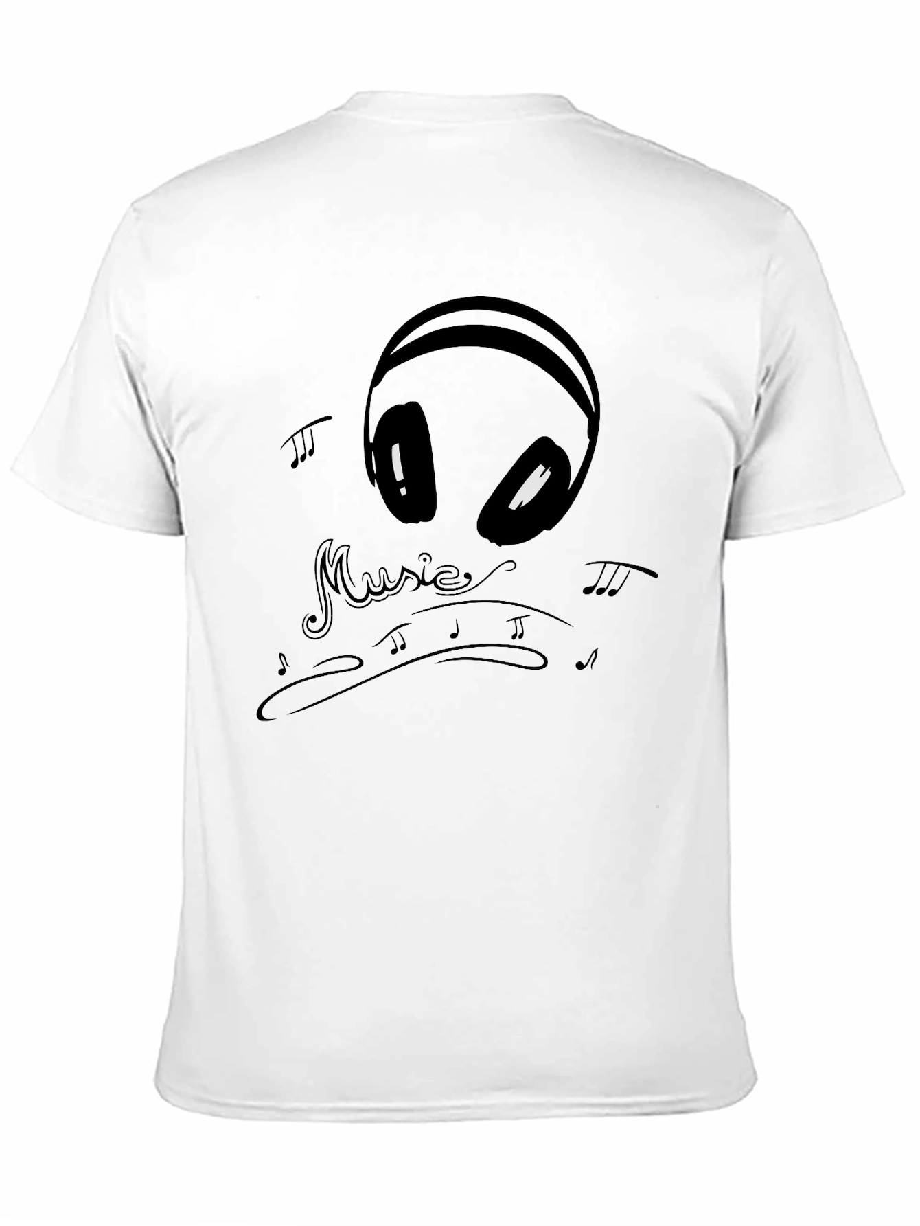 Music Alien Graphic Tee - Black Cotton T-Shirt