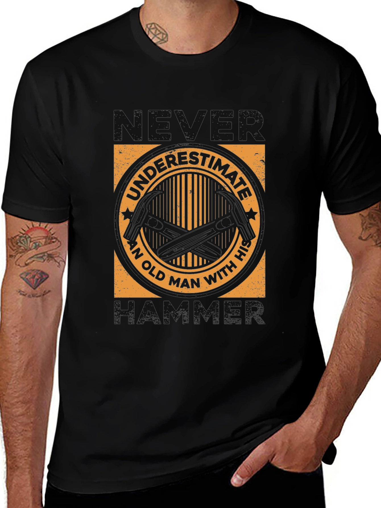 Never Underestimate An Old Man With His MP5 T-Shirt