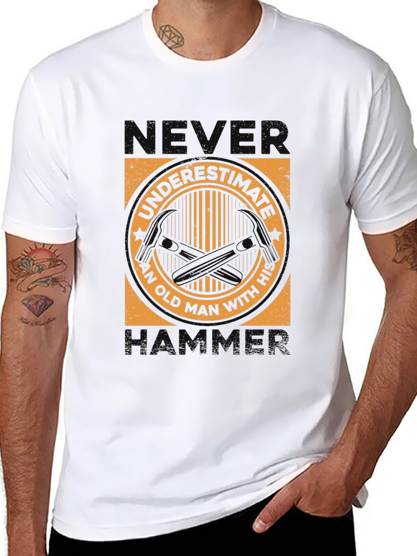 Never Underestimate An Old Man With His MP5 T-Shirt