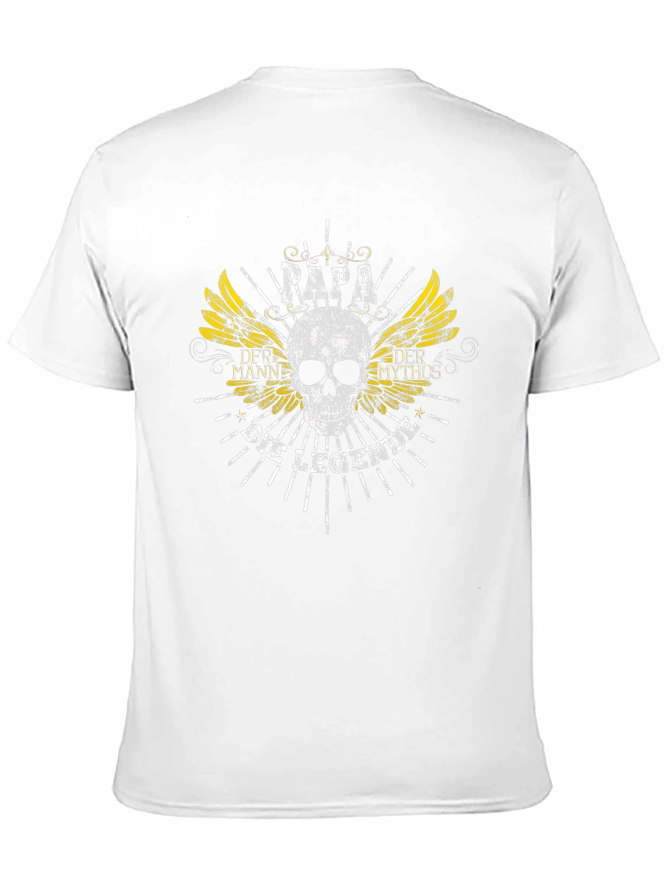 Papa Der Mann Die Legende Black Graphic T-Shirt