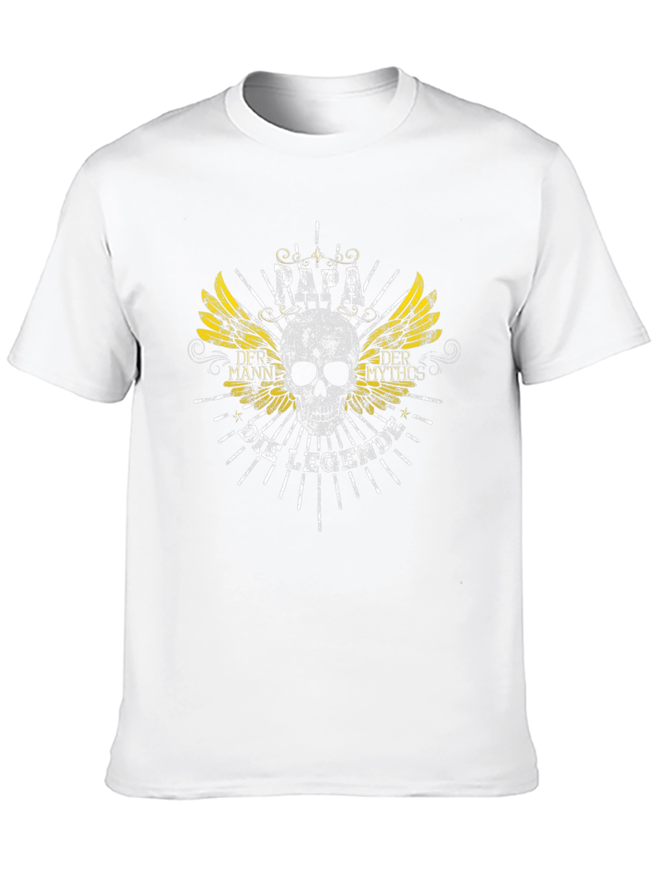 Papa Der Mann Die Legende Black Graphic T-Shirt