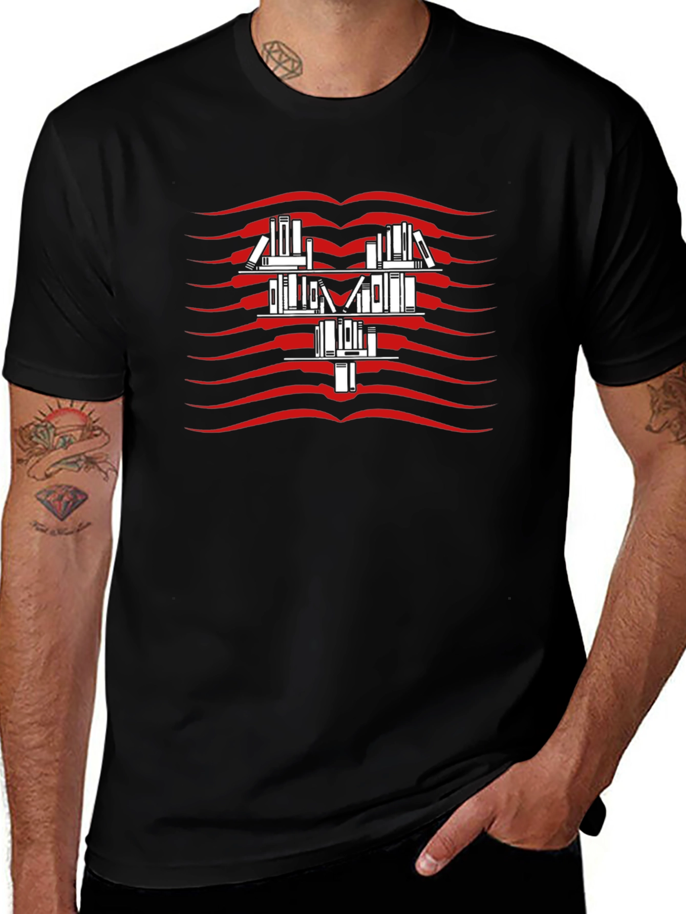 Book Lover Black Tee