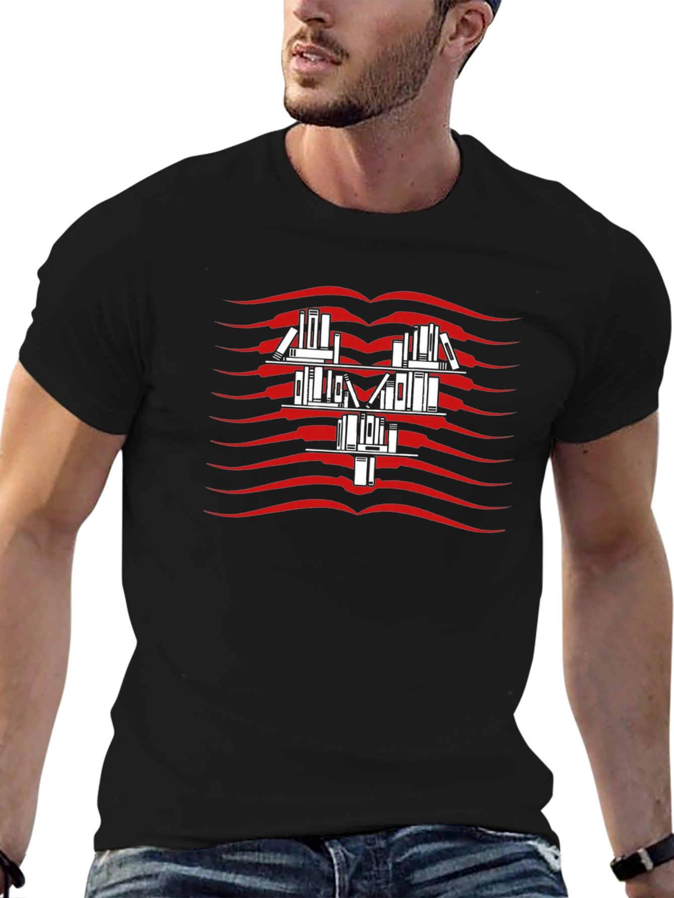Book Lover Black Tee