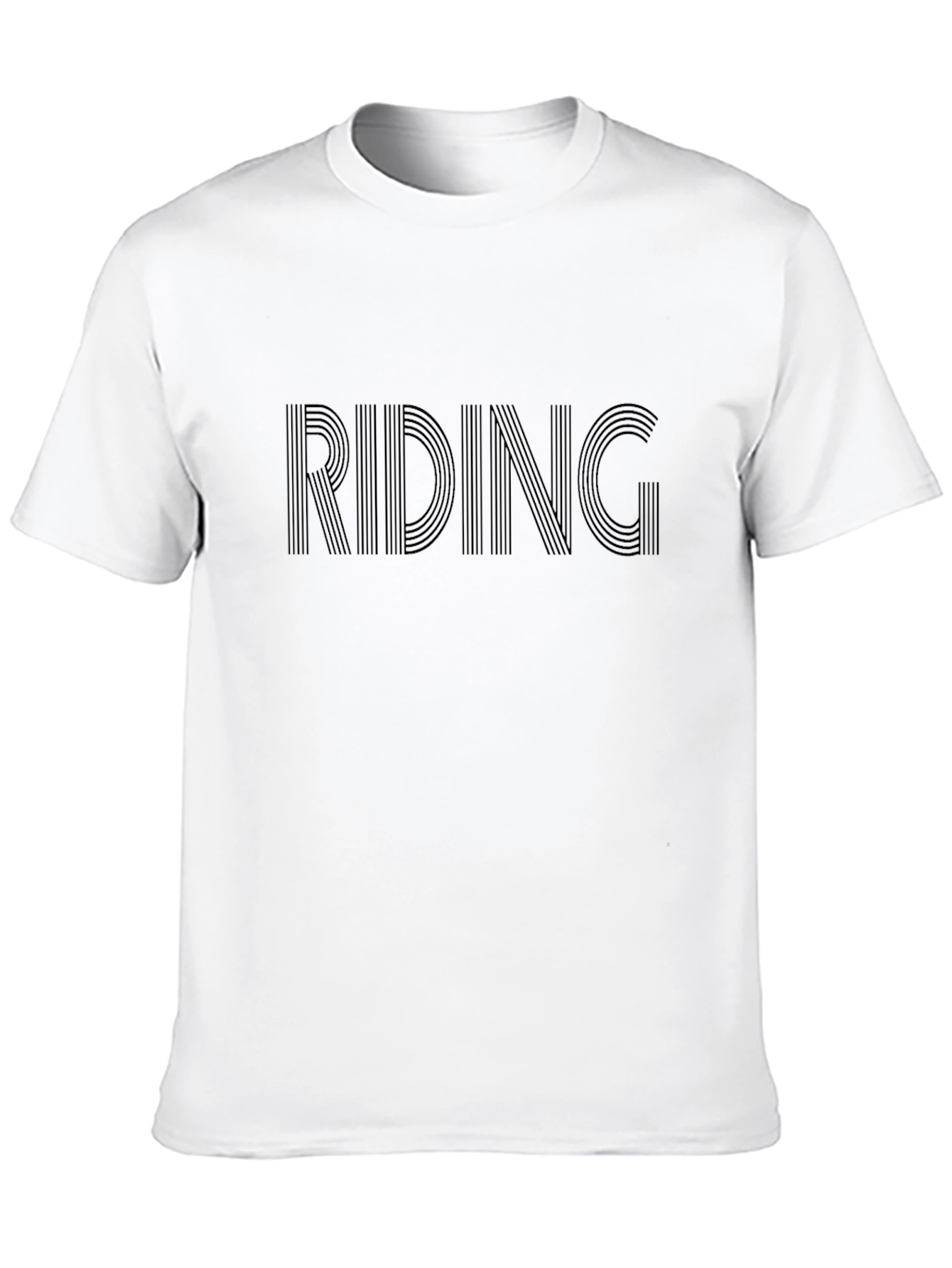 RIDING Graphic Print Black T-Shirt