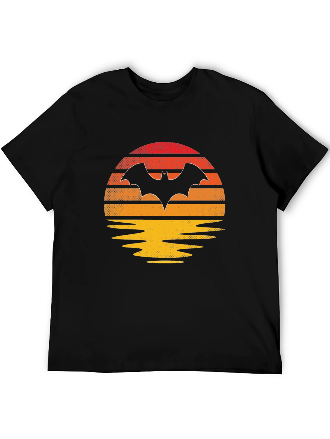 Retro Bat Sunset Graphic Tee