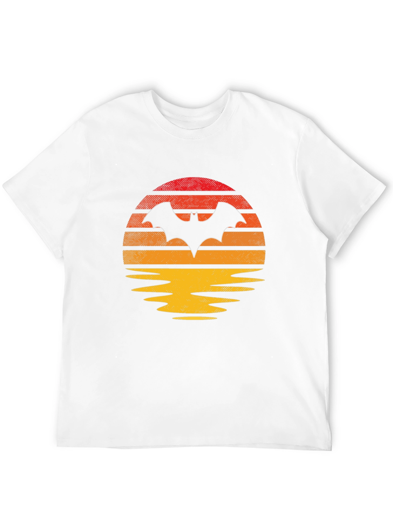 Retro Bat Sunset Graphic Tee