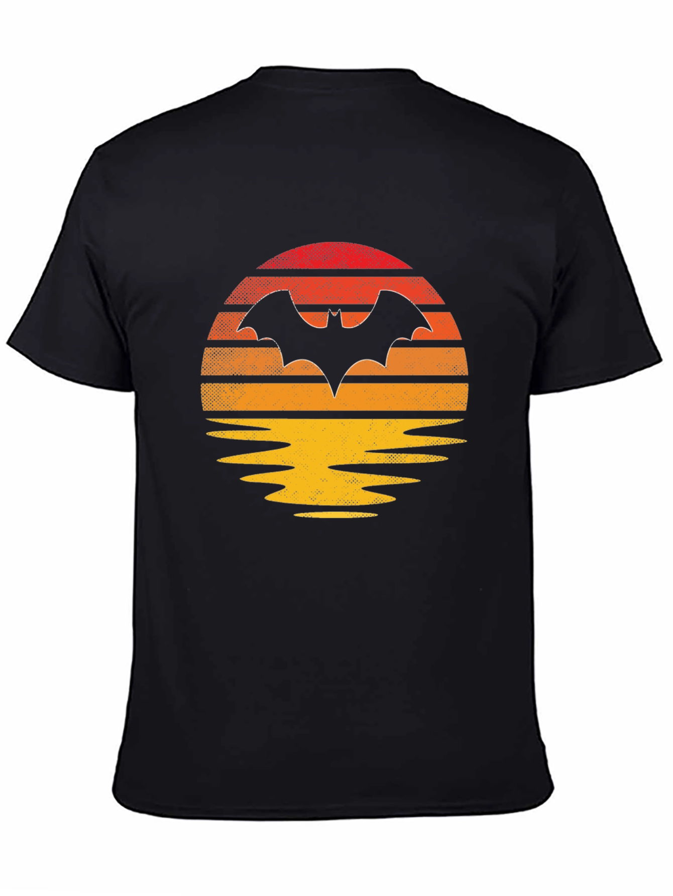 Retro Bat Sunset Graphic Tee