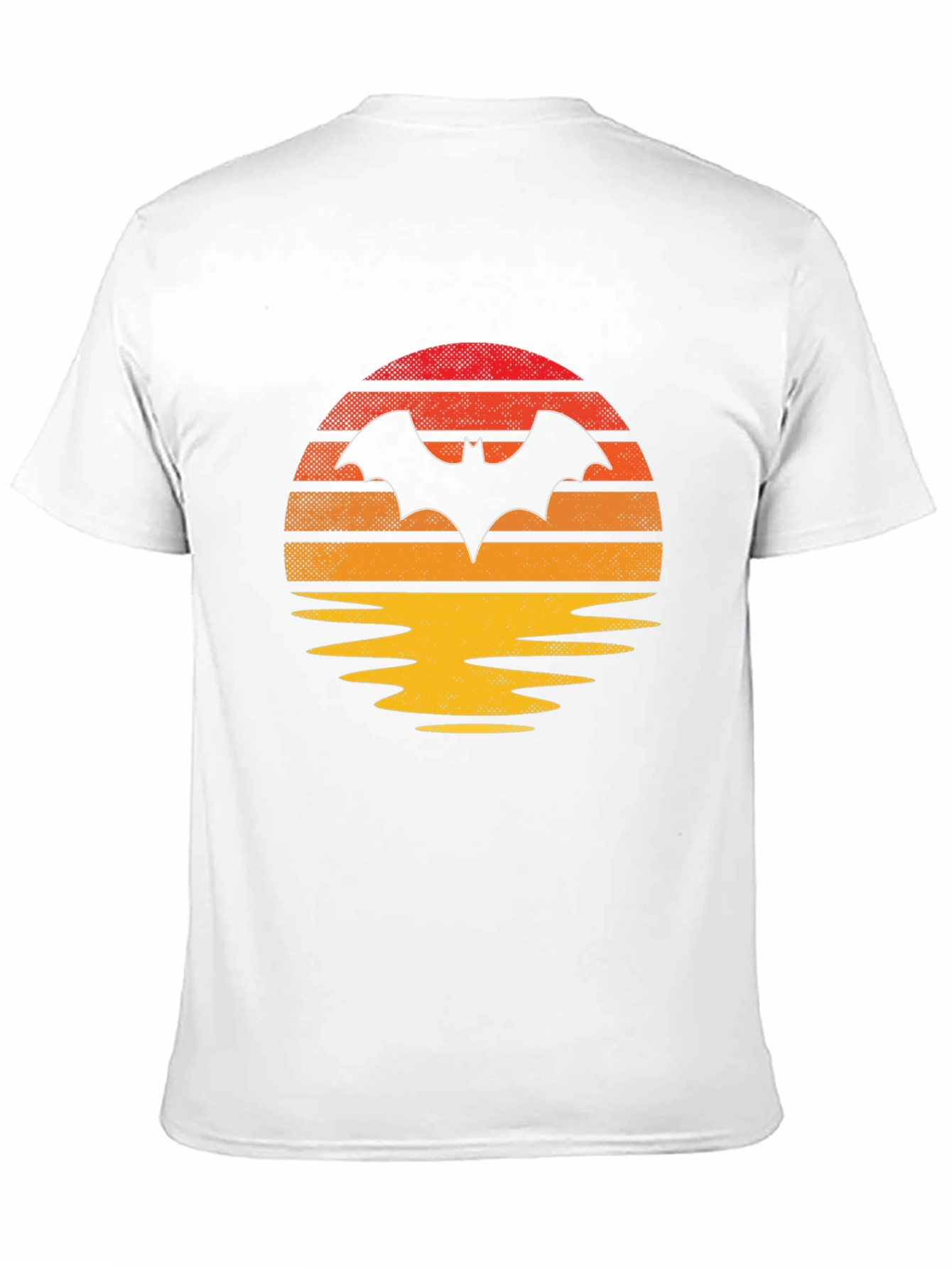 Retro Bat Sunset Graphic Tee