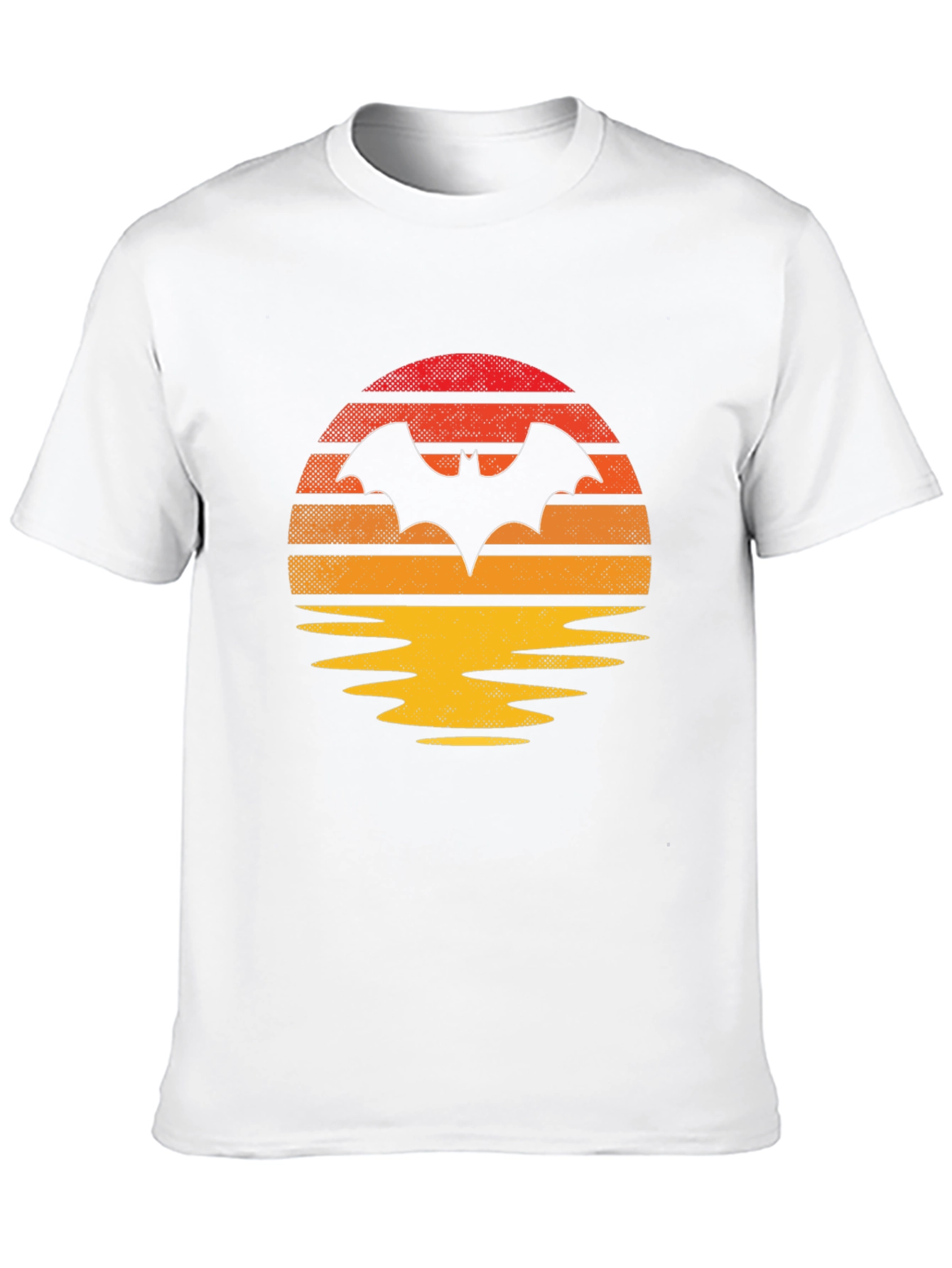 Retro Bat Sunset Graphic Tee