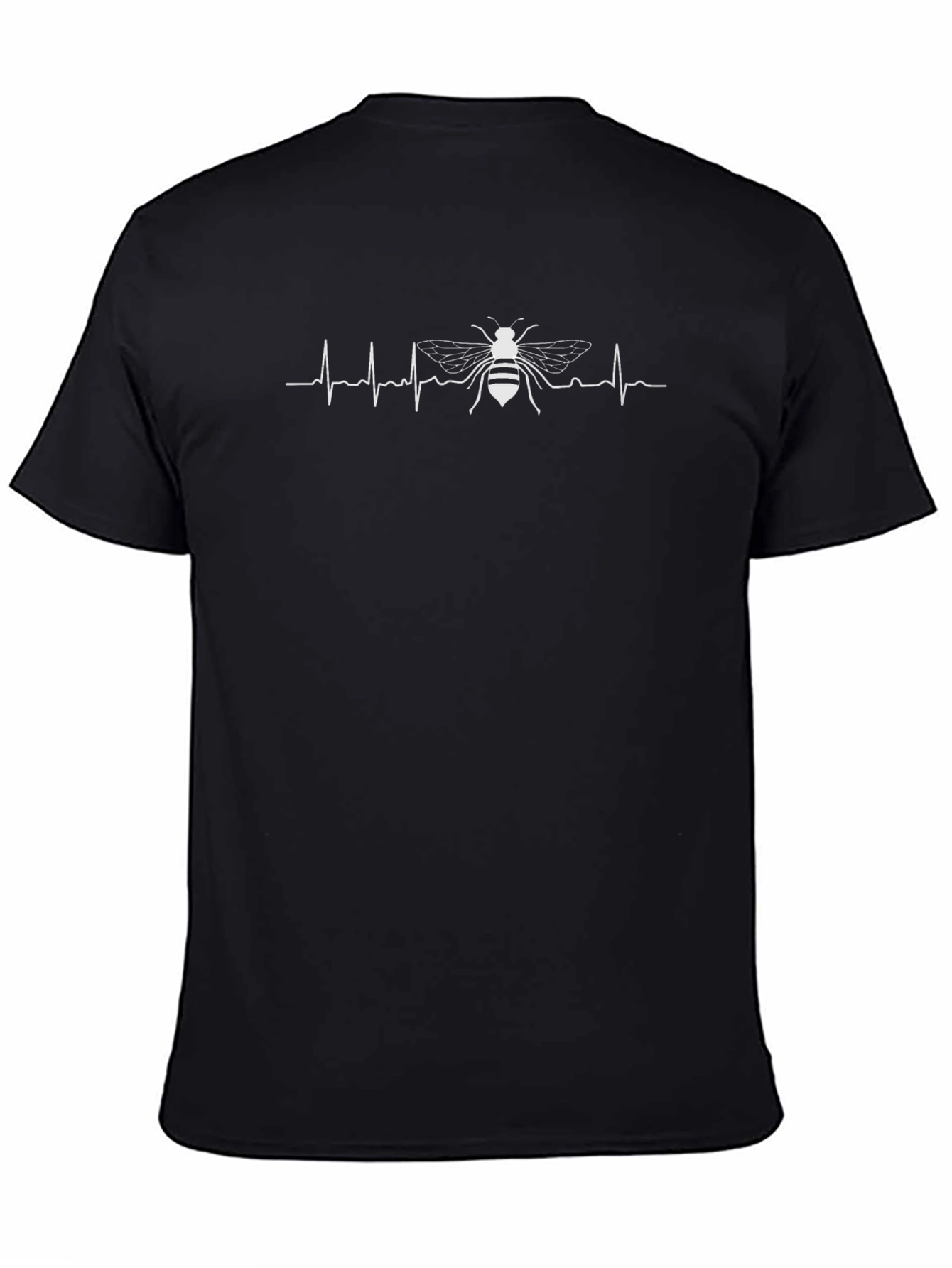 Bee Heartbeat Graphic Tee - Black T-Shirt