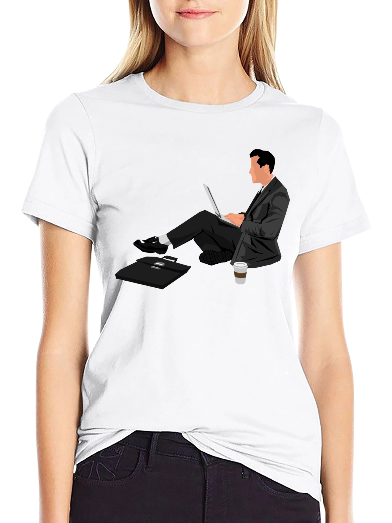 Relaxed Executive Graphic Tee - Cool Comfort