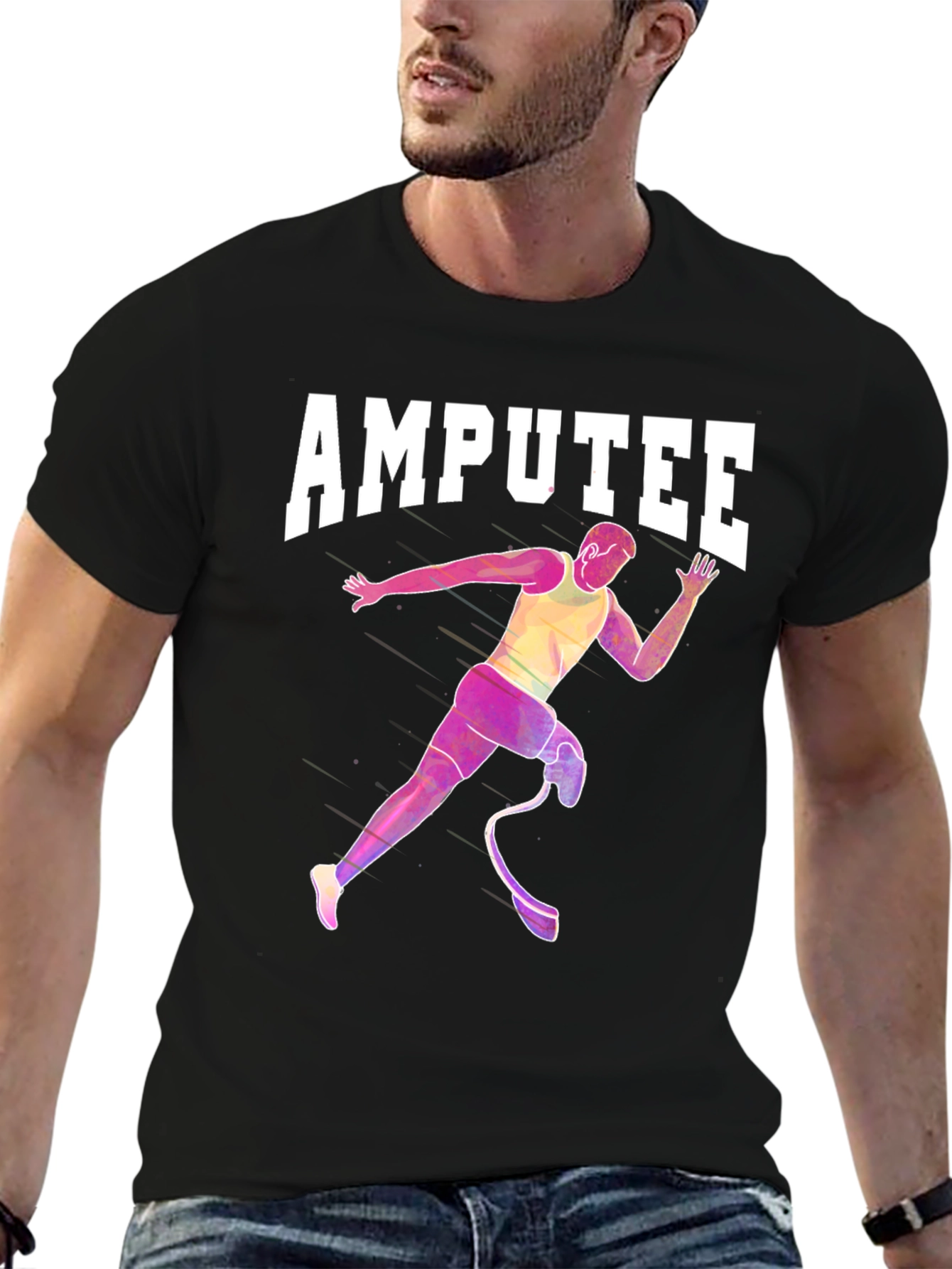 Amputee Runner T-Shirt - Inspirational Design