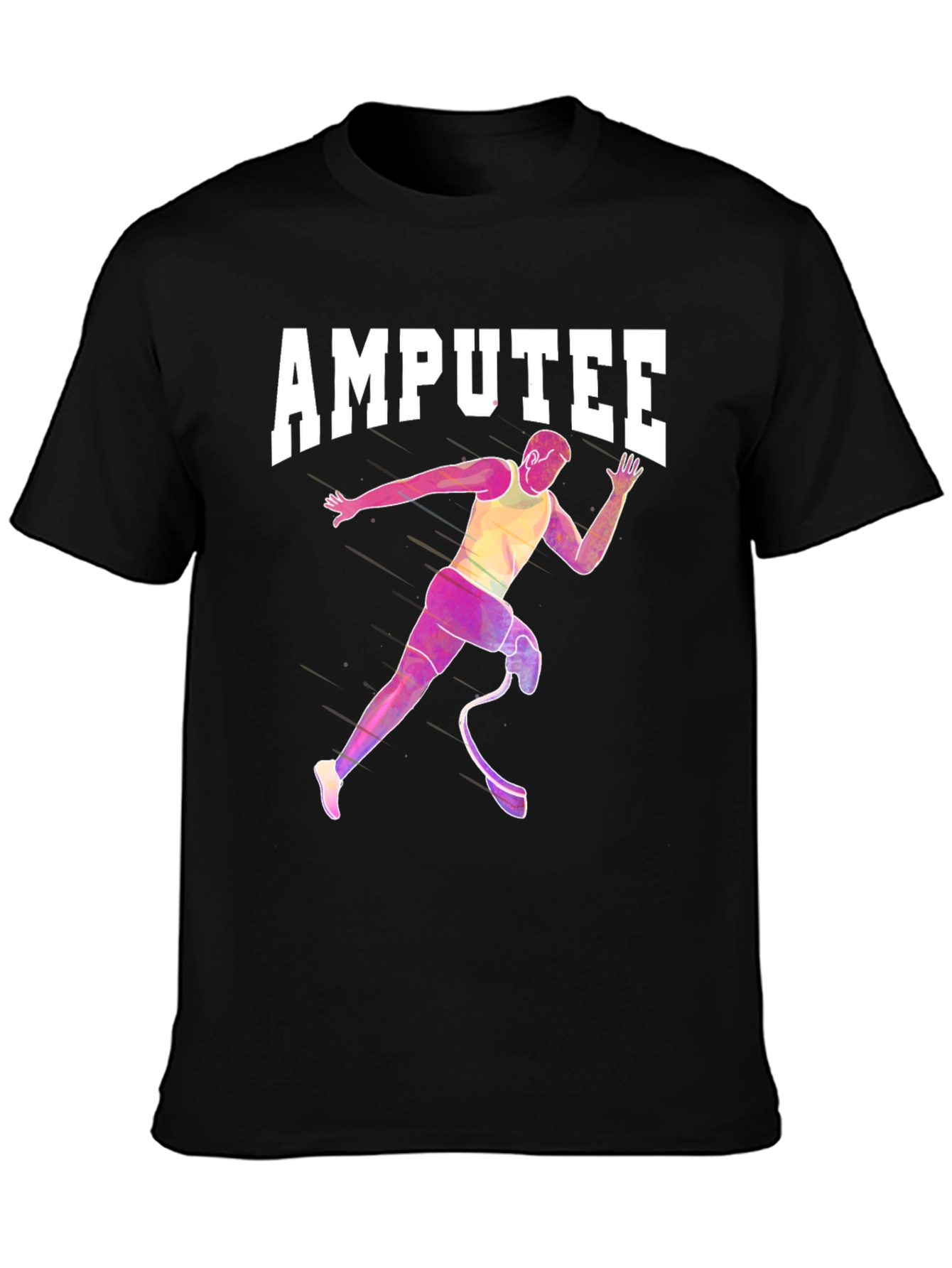 Amputee Runner T-Shirt - Inspirational Design