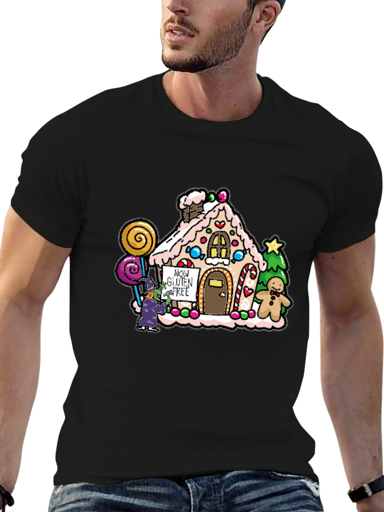Gluten-Free Gingerbread House Graphic Tee