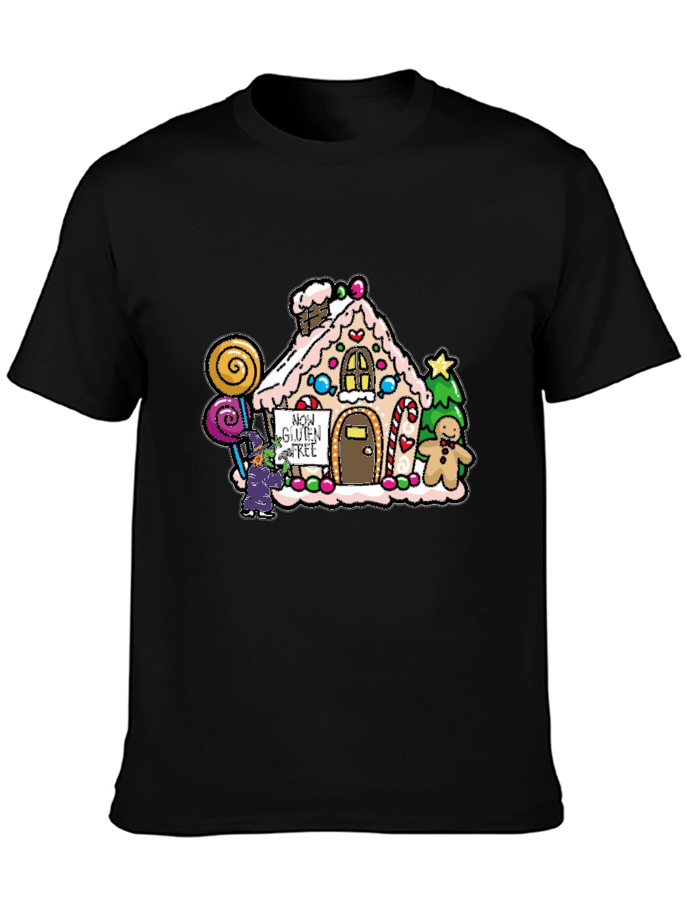 Gluten-Free Gingerbread House Graphic Tee