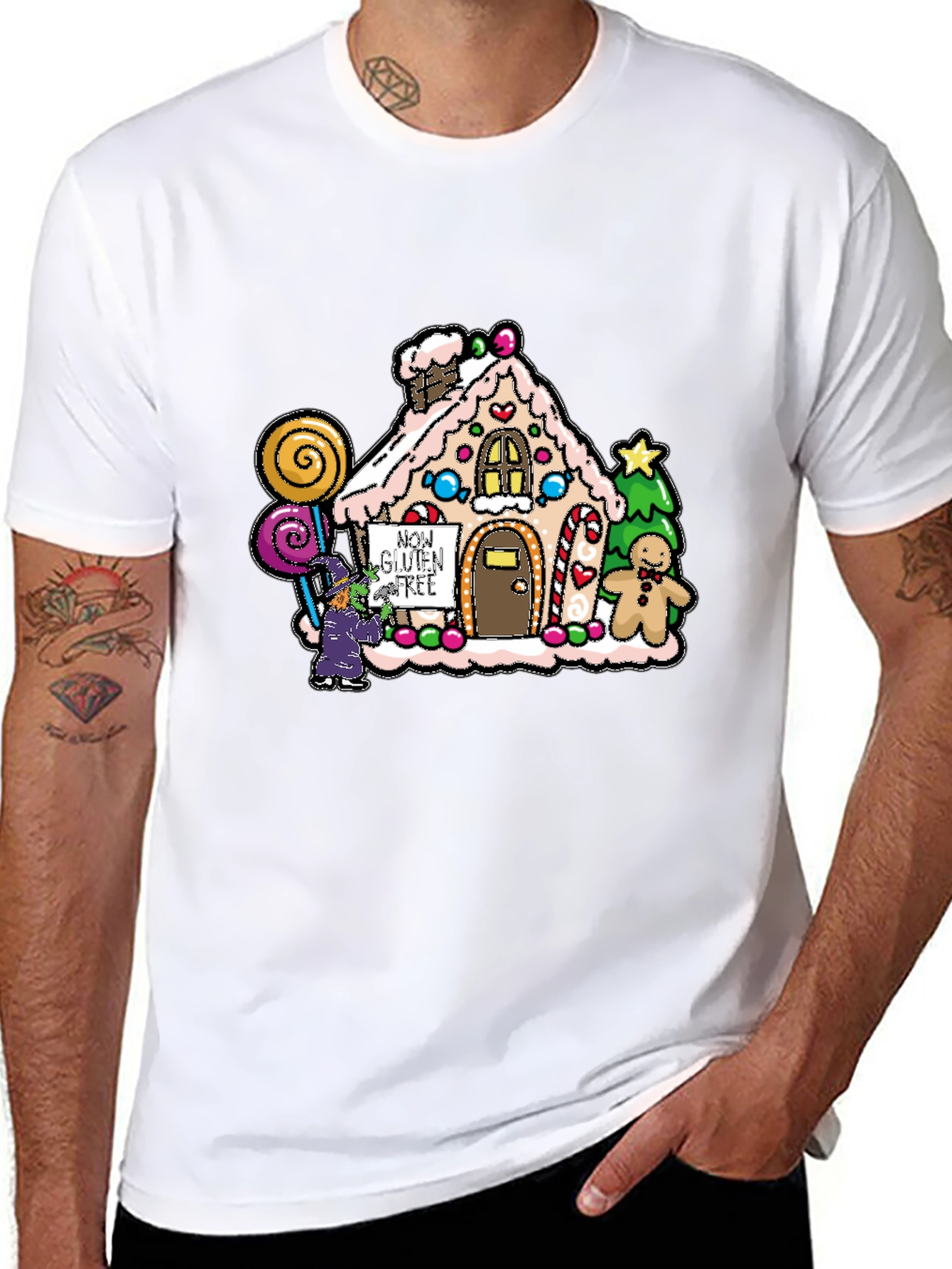 Gluten-Free Gingerbread House Graphic Tee