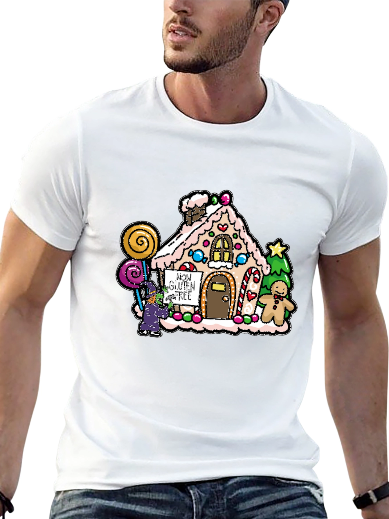 Gluten-Free Gingerbread House Graphic Tee