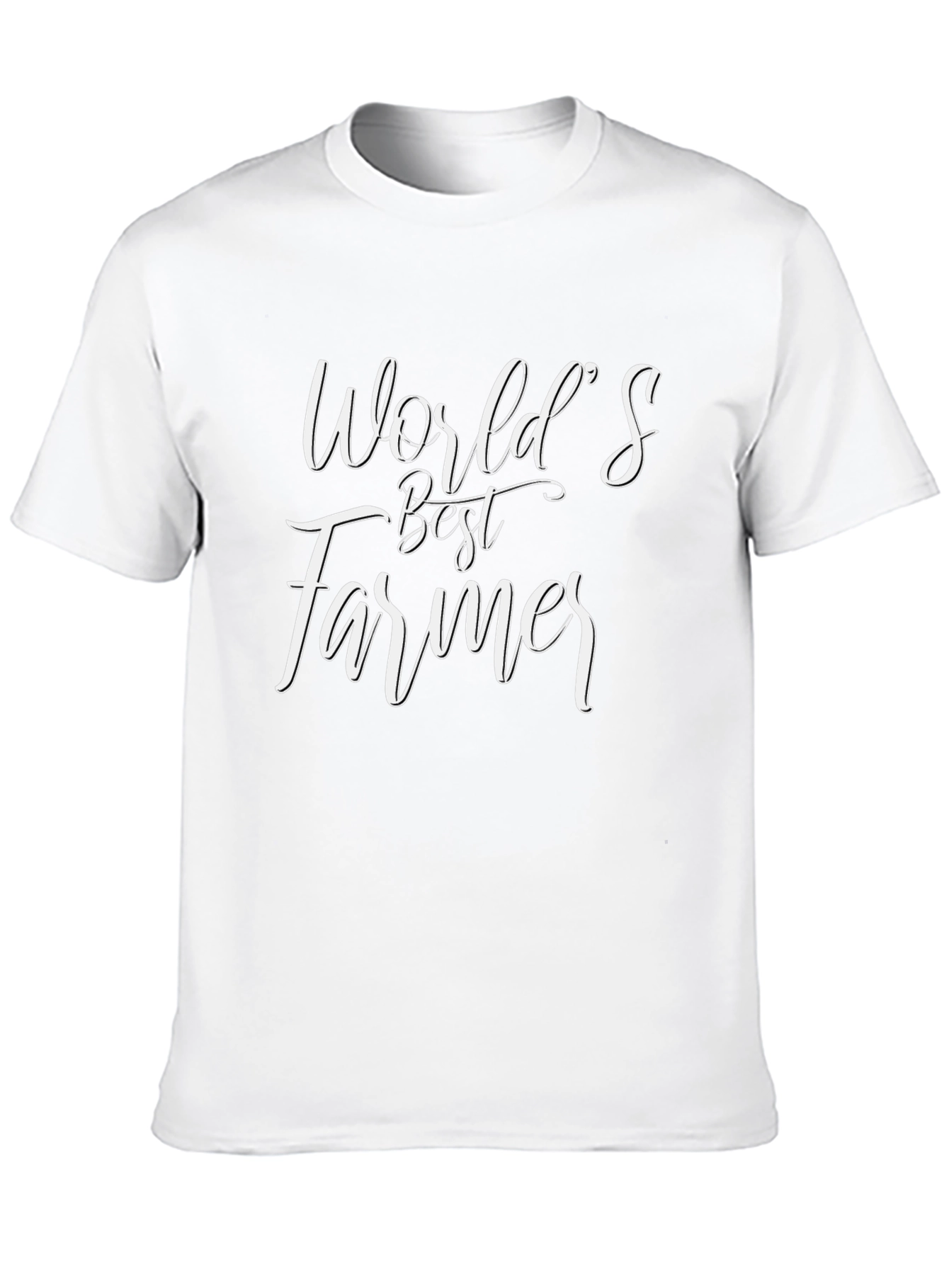 Worlds Best Farmer Black Graphic T-Shirt