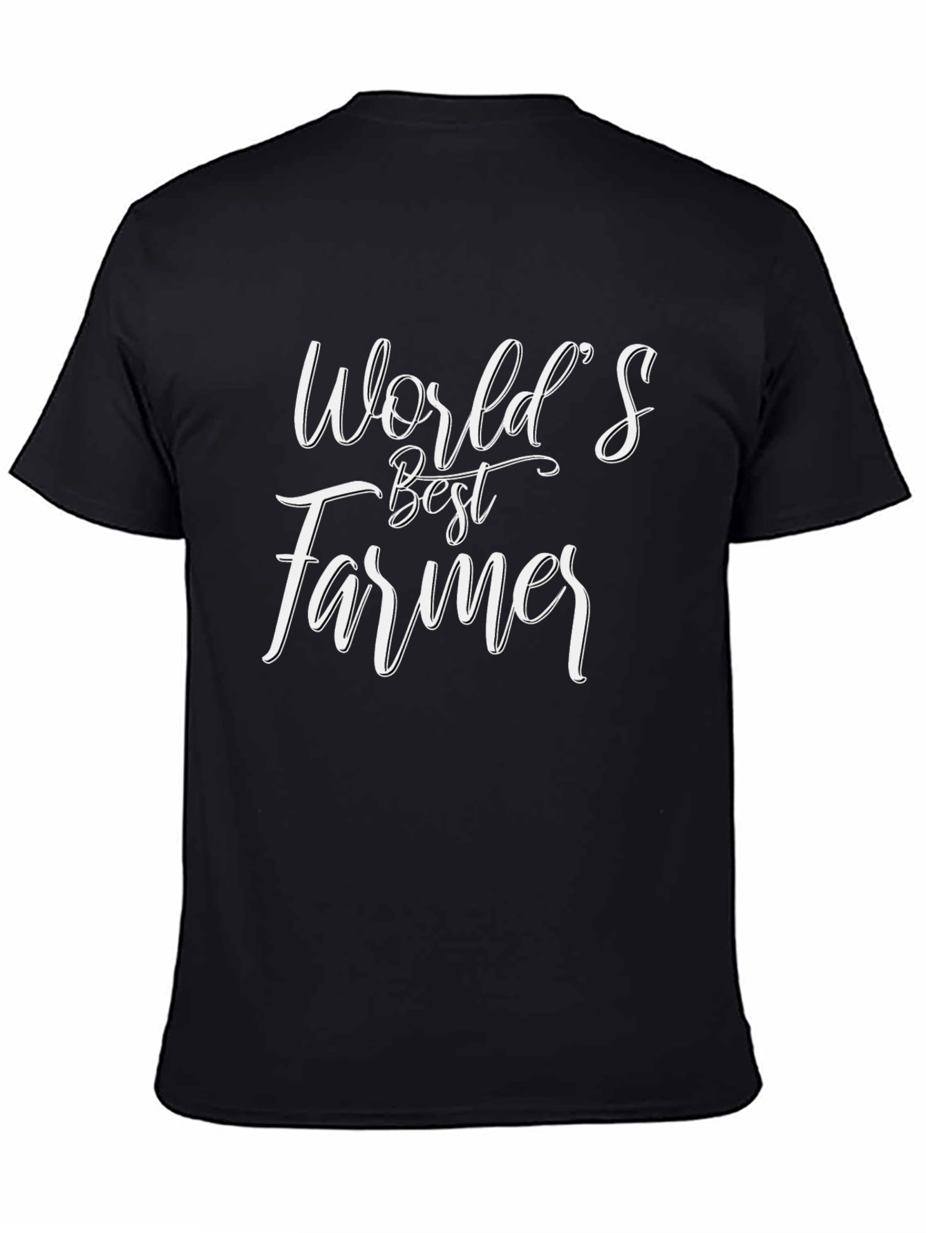 Worlds Best Farmer Black Graphic T-Shirt