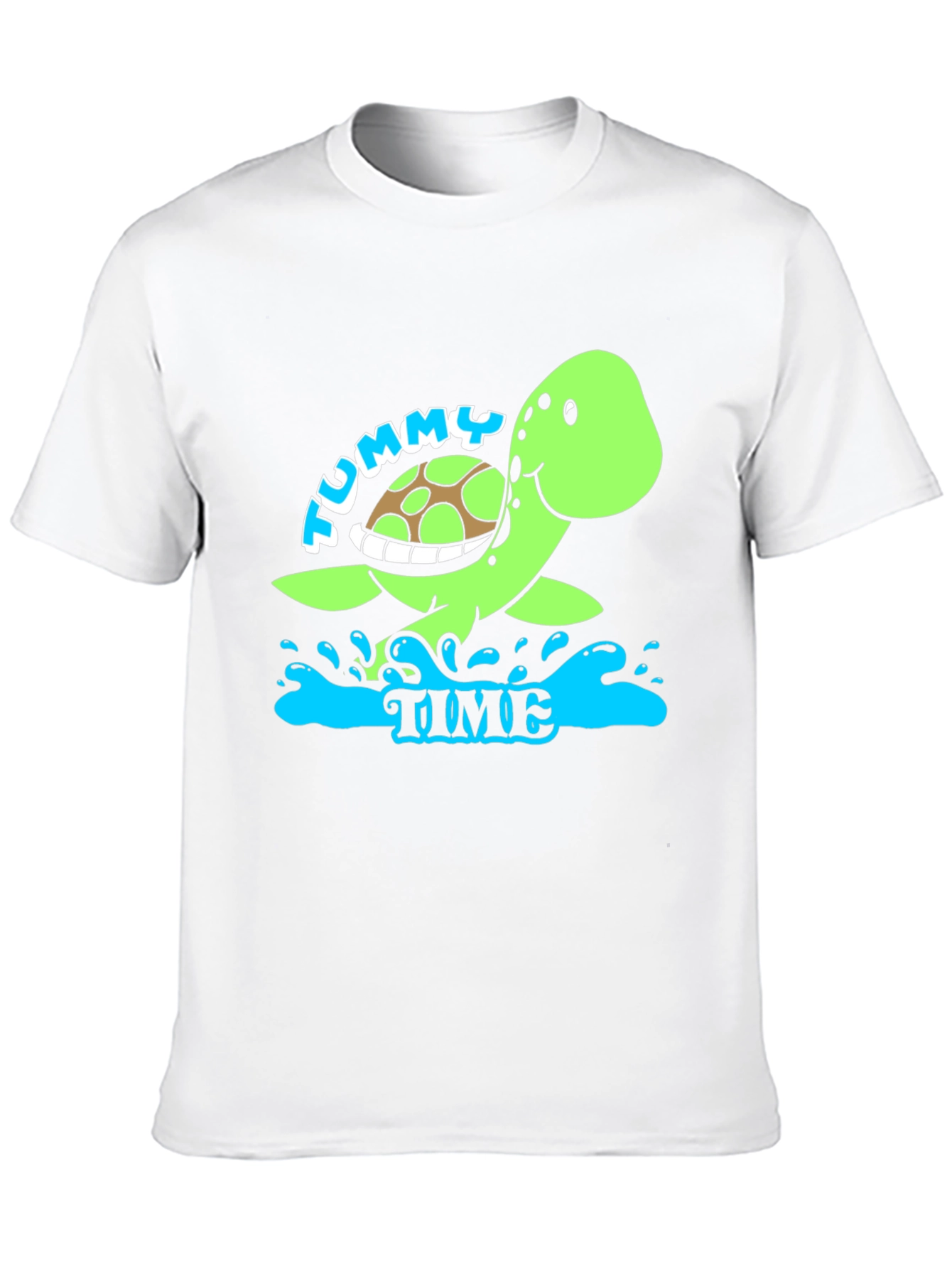 Tummy Time Turtle Tee - Soft Cotton Comfort