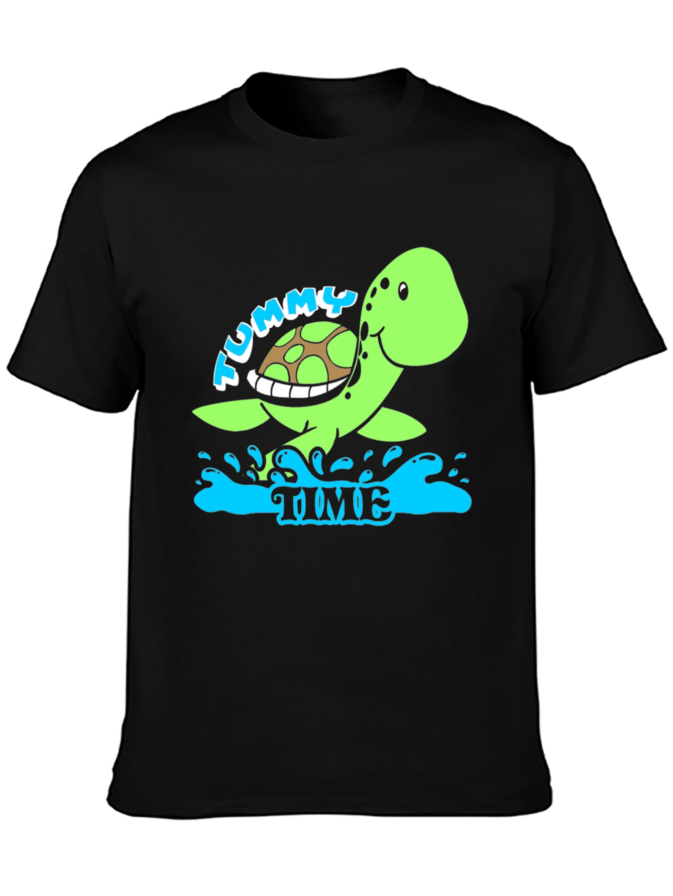 Tummy Time Turtle Tee - Soft Cotton Comfort