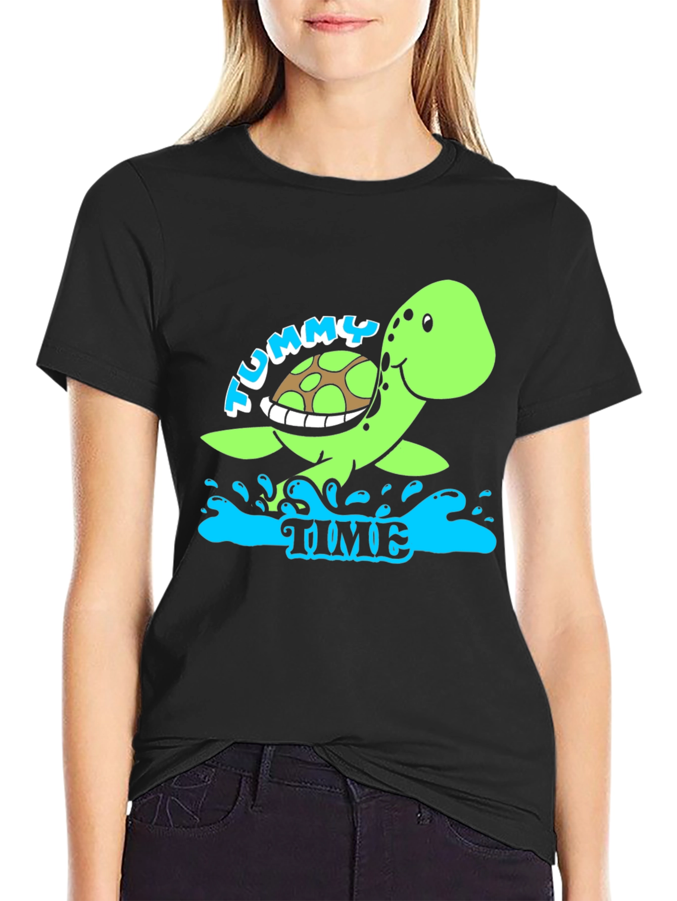 Tummy Time Turtle Tee - Soft Cotton Comfort