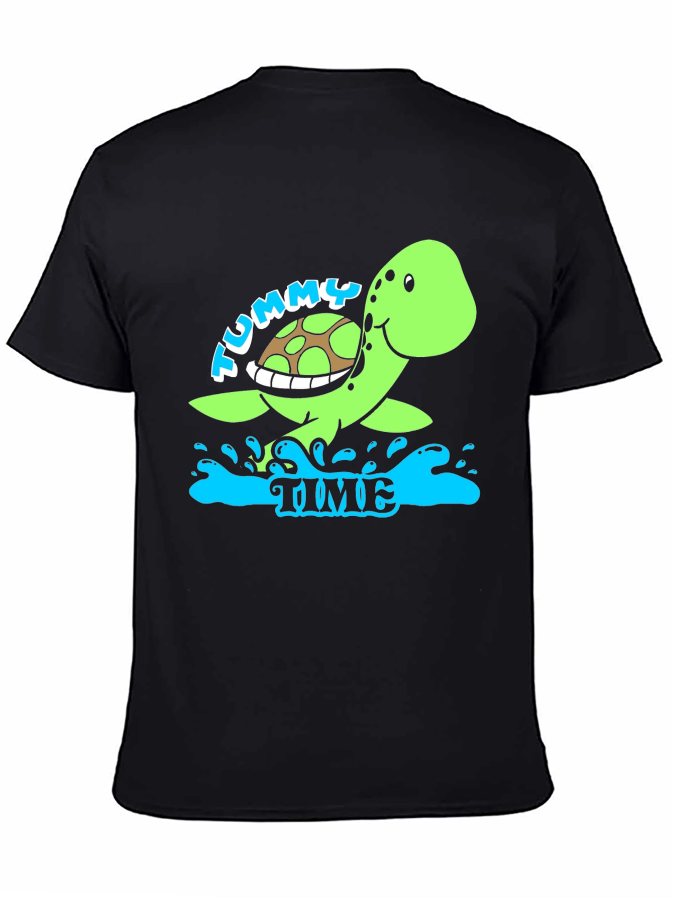 Tummy Time Turtle Tee - Soft Cotton Comfort