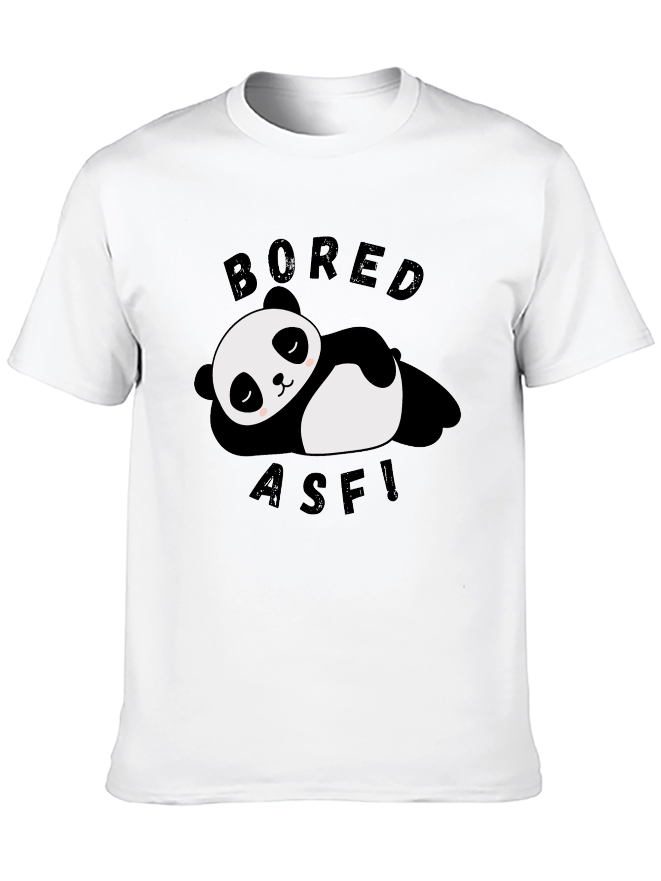 Bored Panda Graphic Tee - Black Cotton T-Shirt