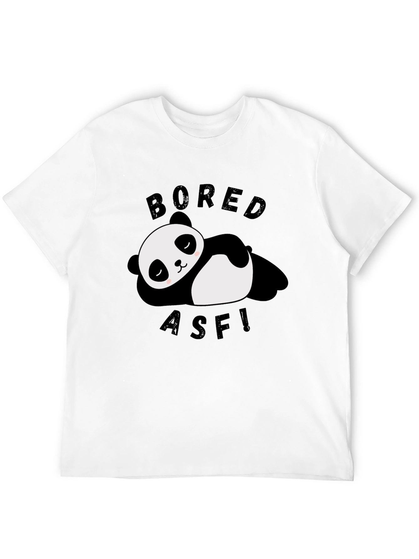 Bored Panda Graphic Tee - Black Cotton T-Shirt
