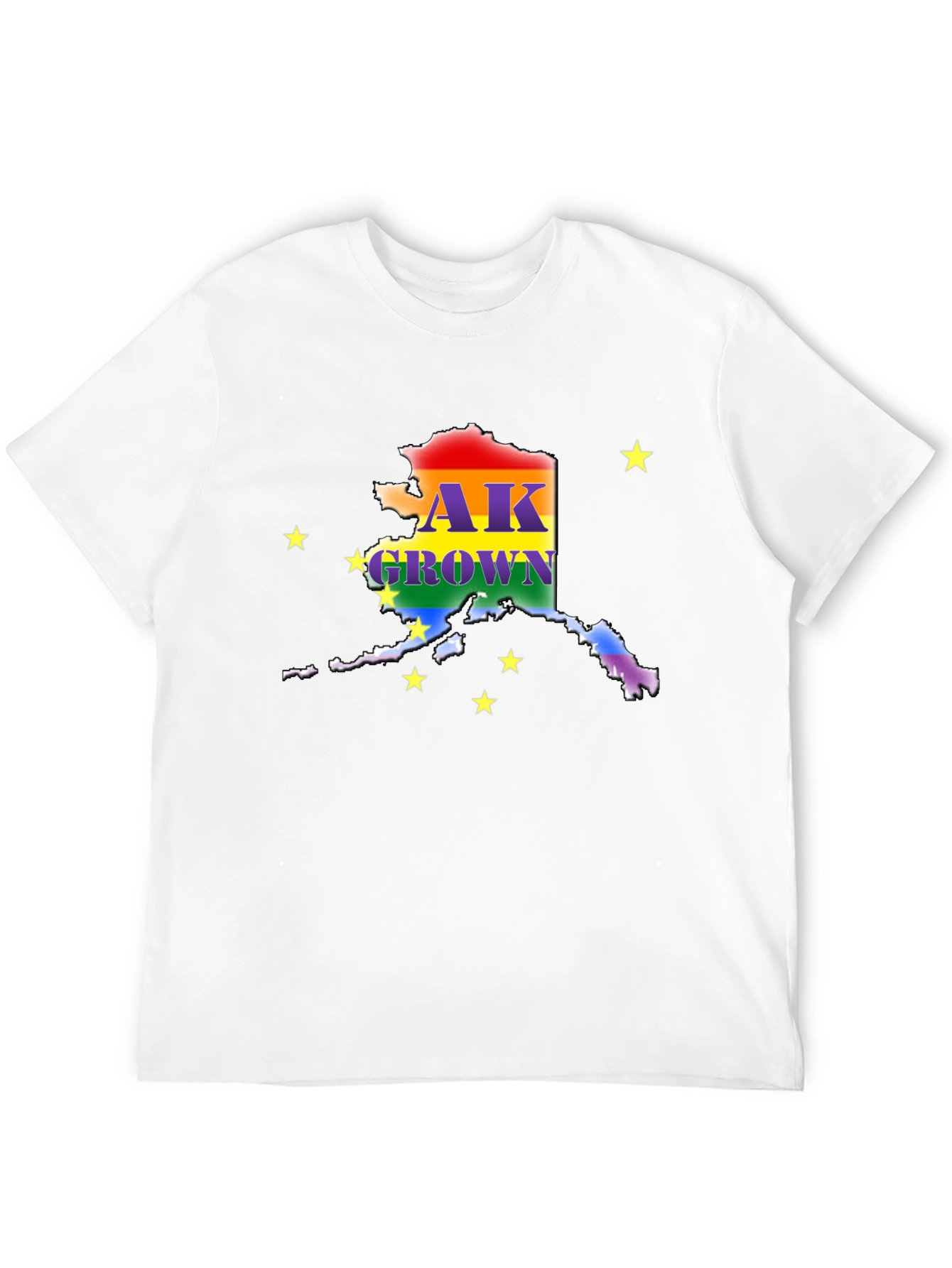 Alaska Pride T-Shirt - AK Grown Rainbow State Tee