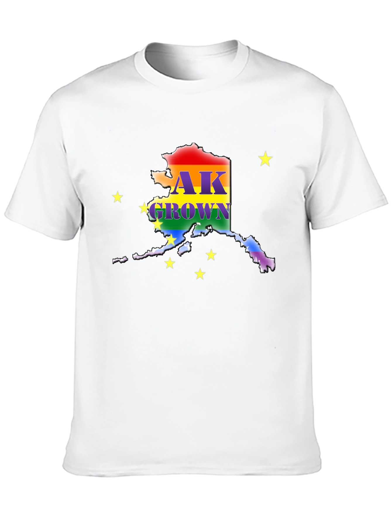 Alaska Pride T-Shirt - AK Grown Rainbow State Tee