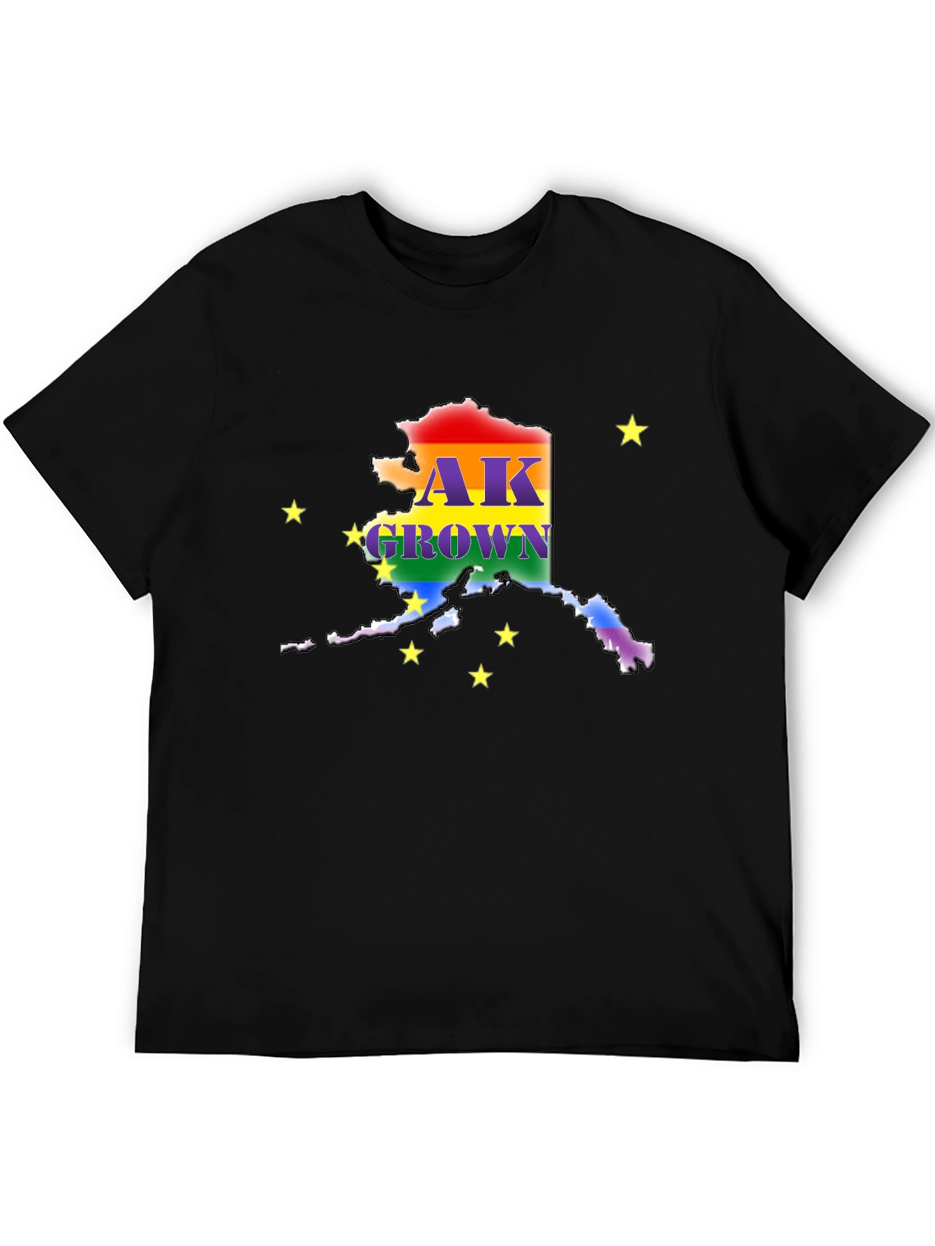 Alaska Pride T-Shirt - AK Grown Rainbow State Tee
