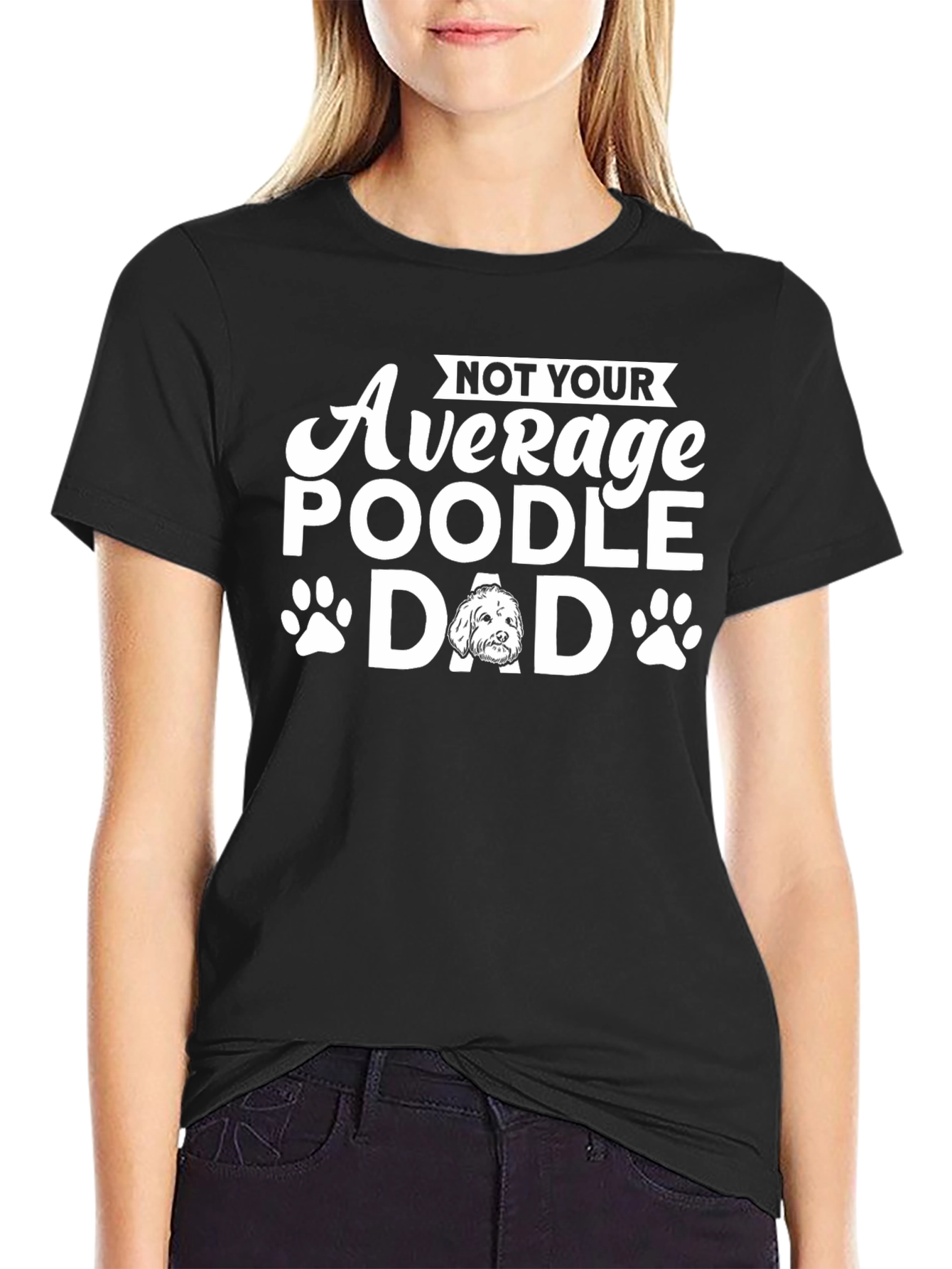 Poodle Dad Graphic T-Shirt - Novelty Dog Lover Tee