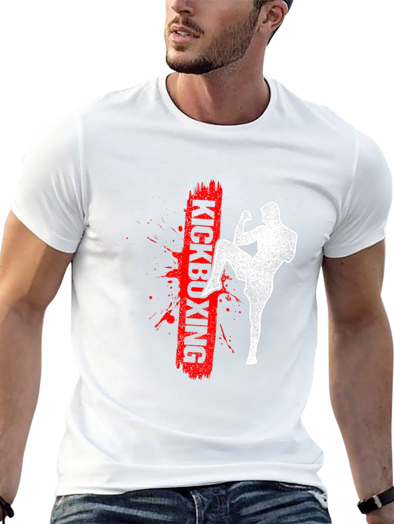 Kickboxing Graphic Print T-Shirt