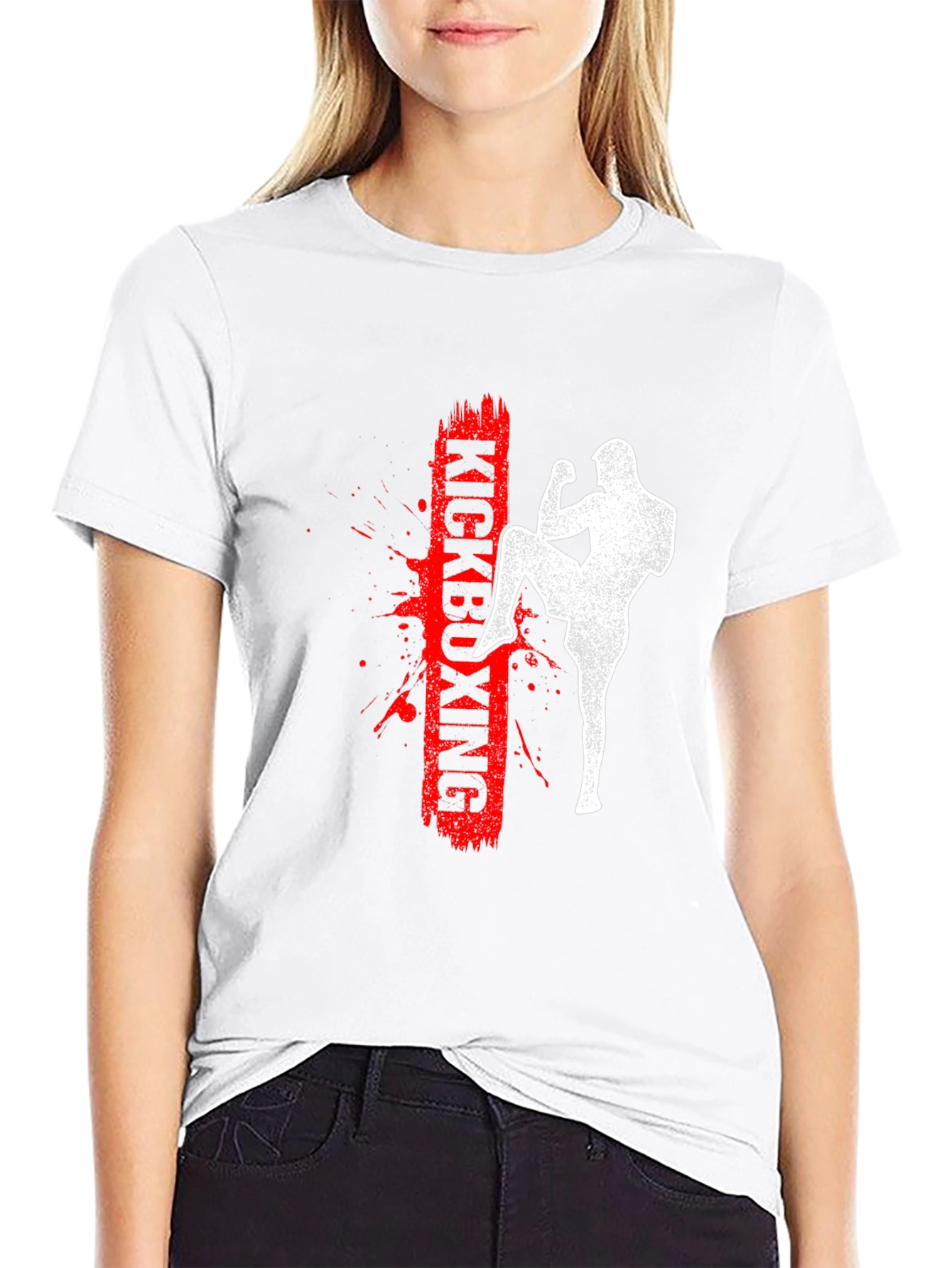 Kickboxing Graphic Print T-Shirt