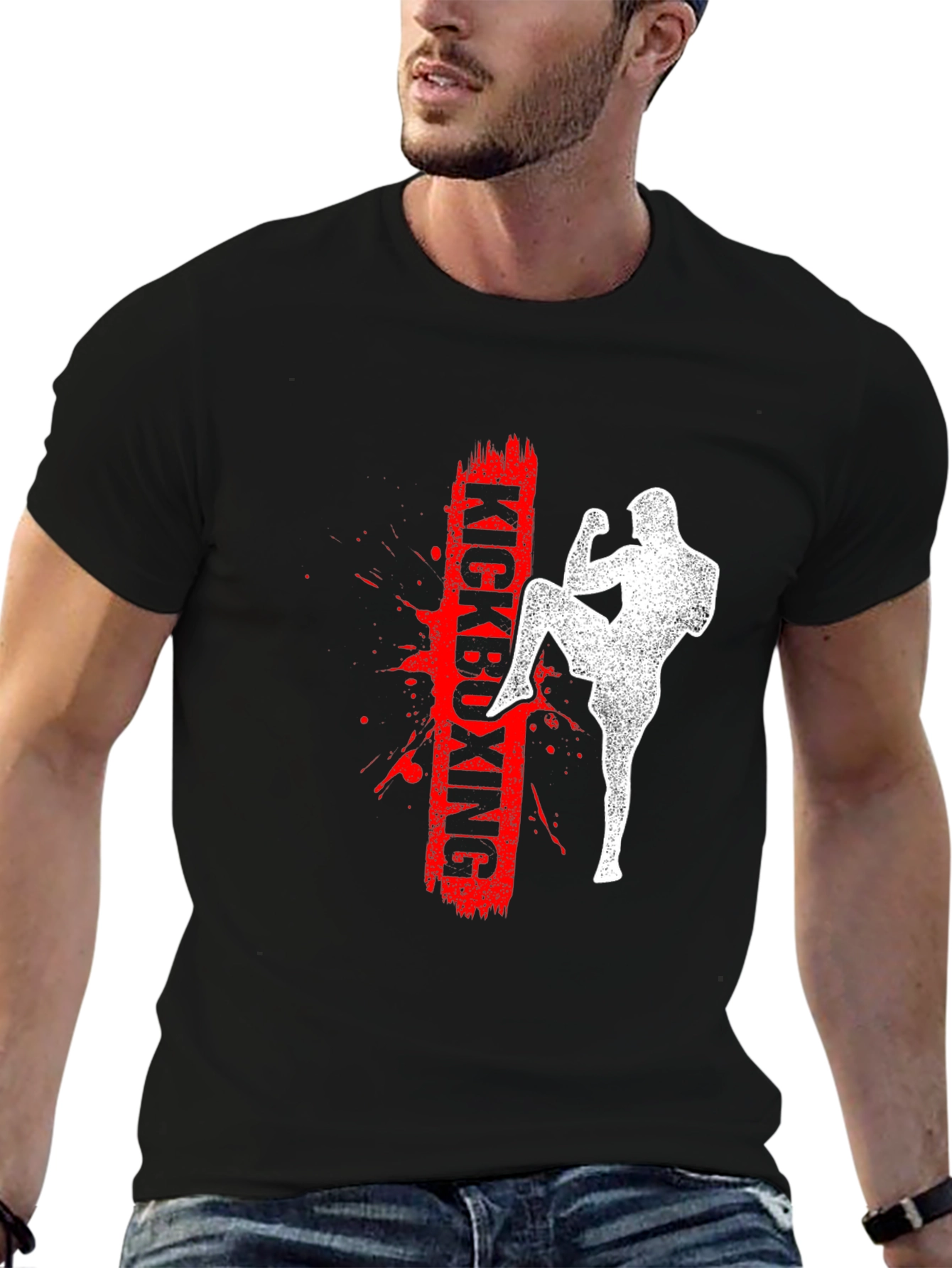Kickboxing Graphic Print T-Shirt