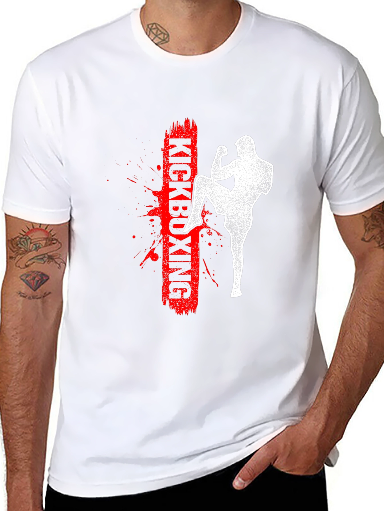 Kickboxing Graphic Print T-Shirt