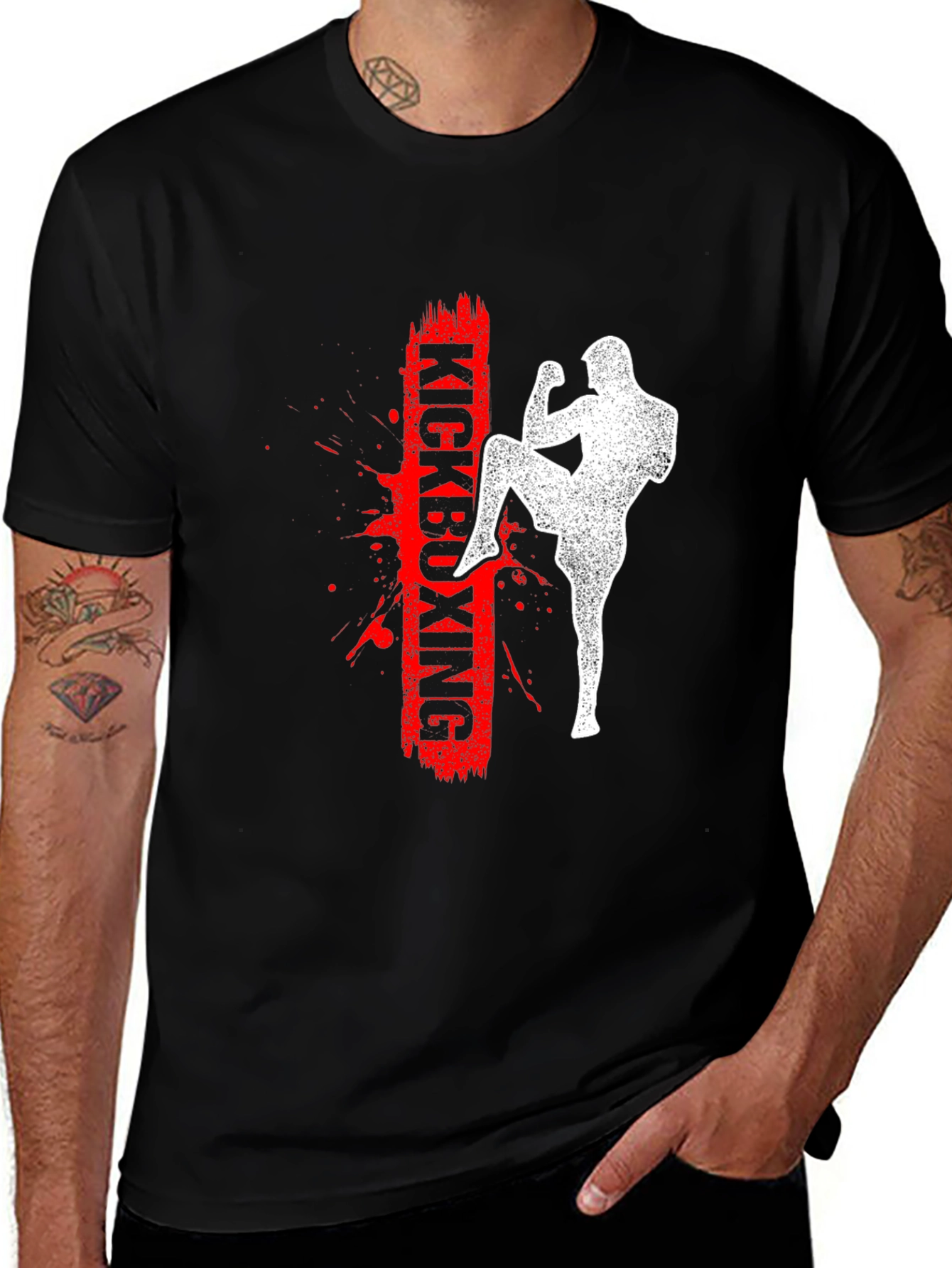 Kickboxing Graphic Print T-Shirt