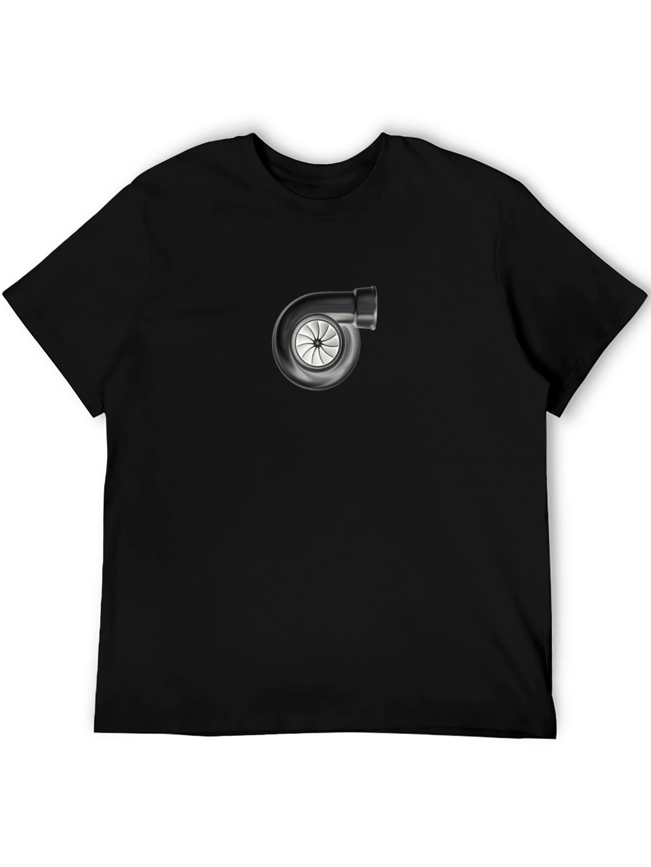 Turbocharged Style: Black Graphic Tee