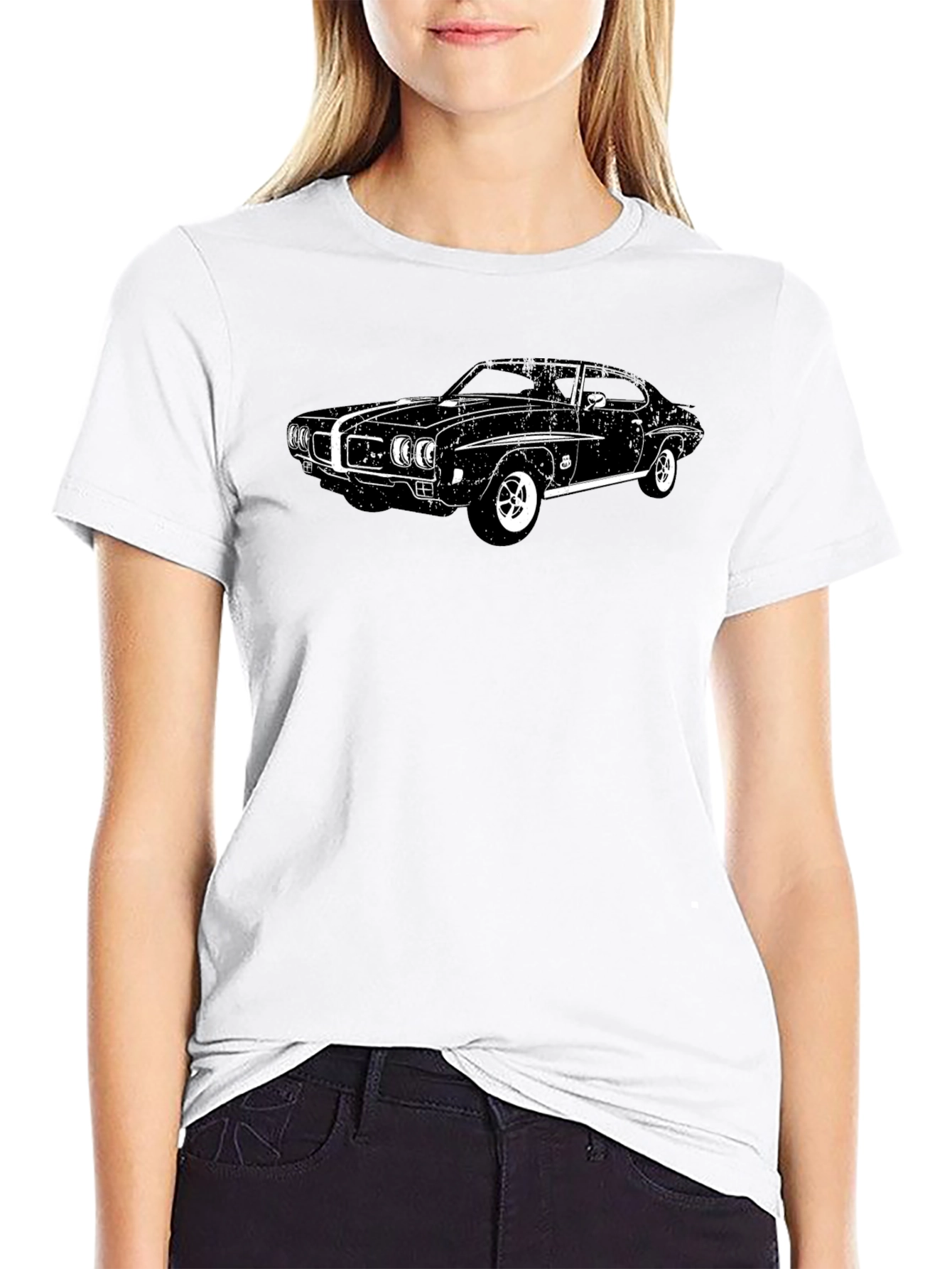 Classic Car Graphic Tee - Black