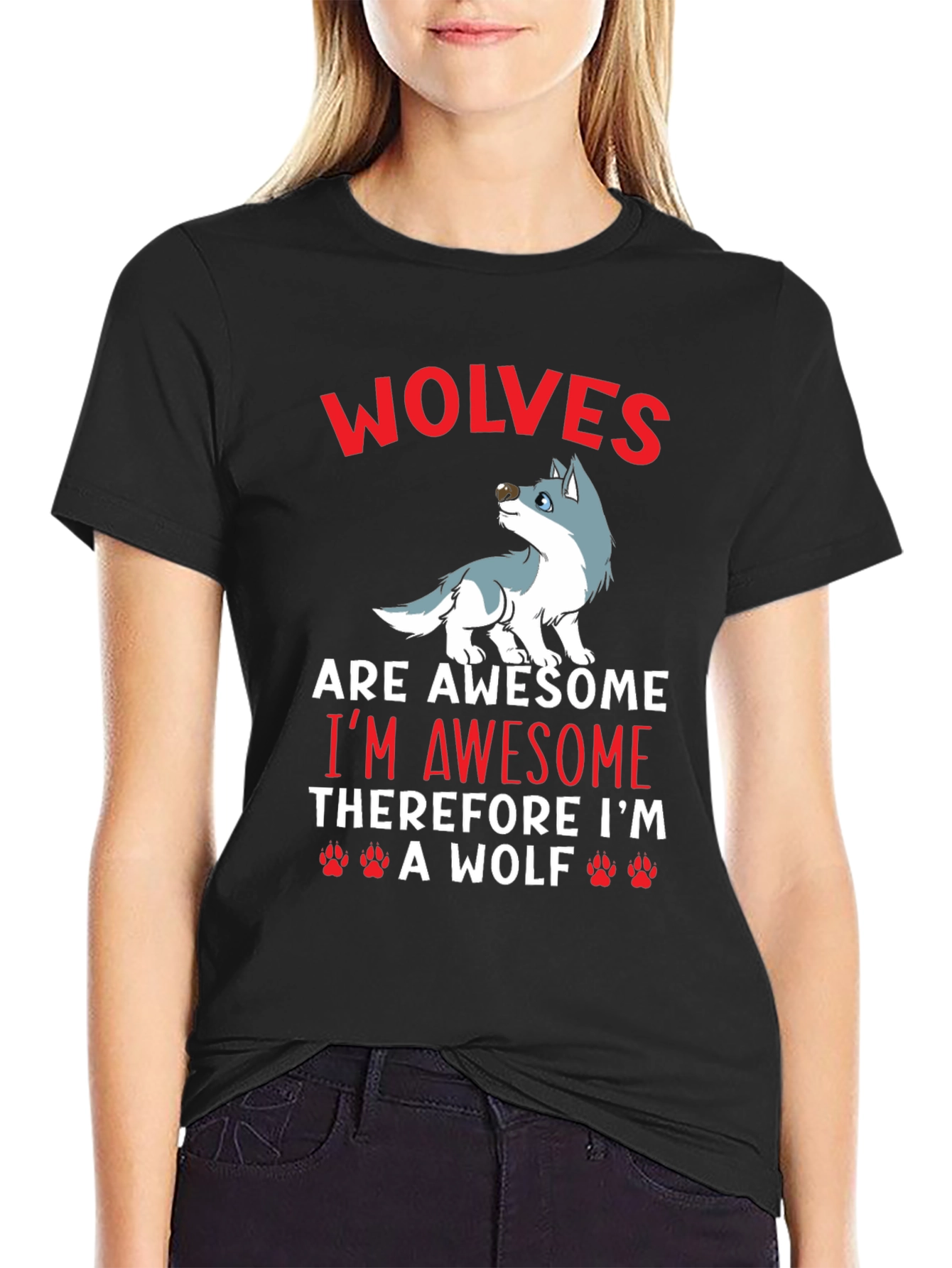 Wolves are Awesome Graphic T-Shirt