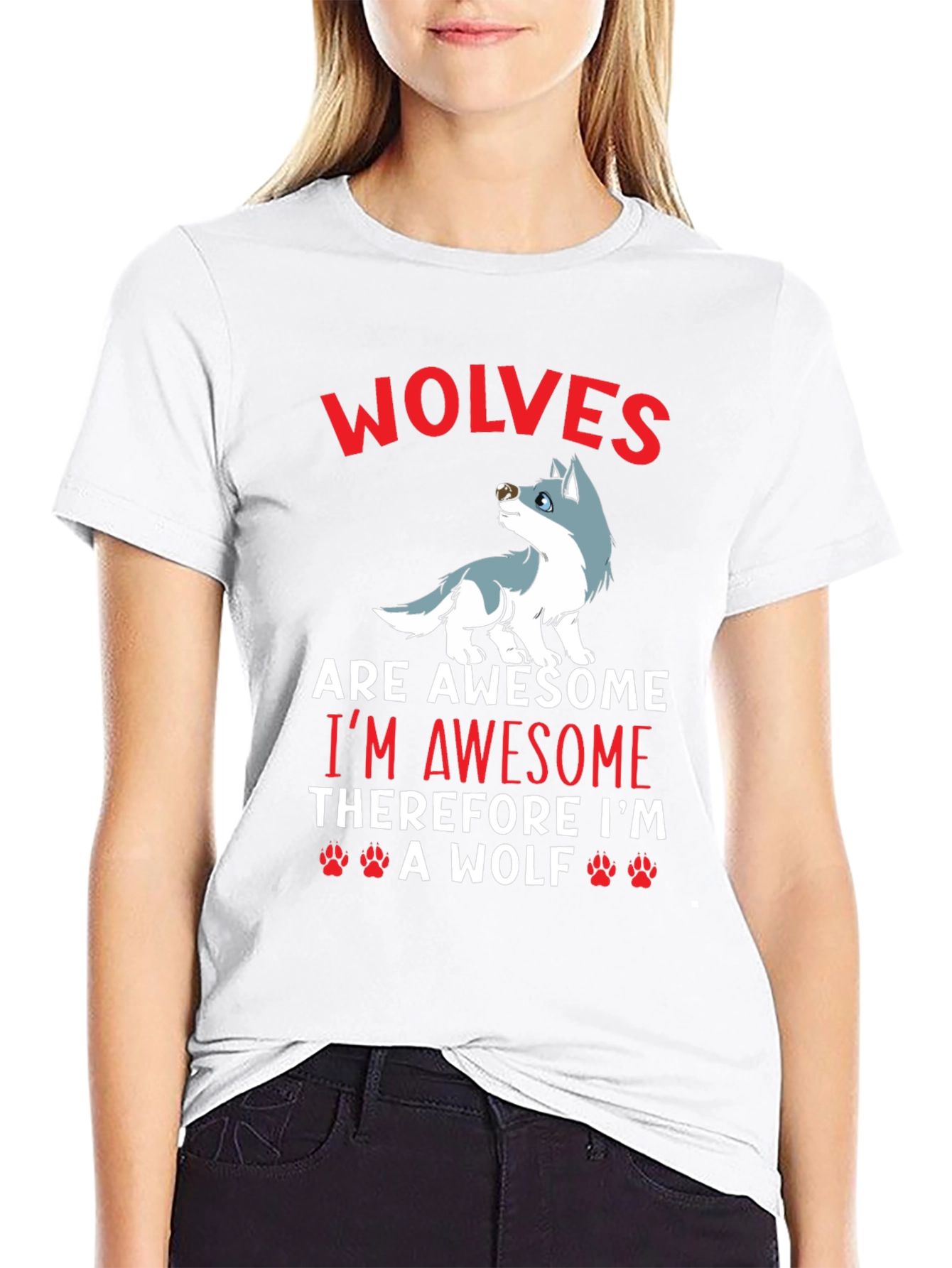 Wolves are Awesome Graphic T-Shirt