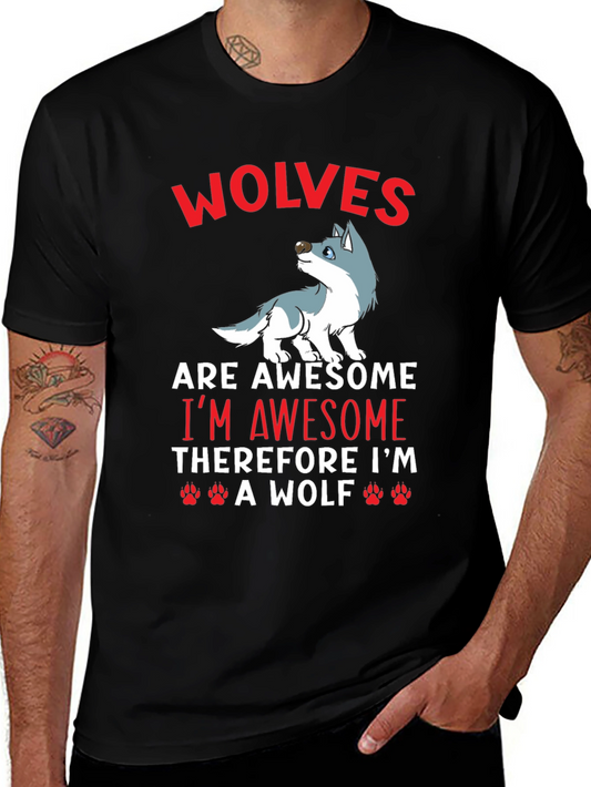 Wolves are Awesome Graphic T-Shirt