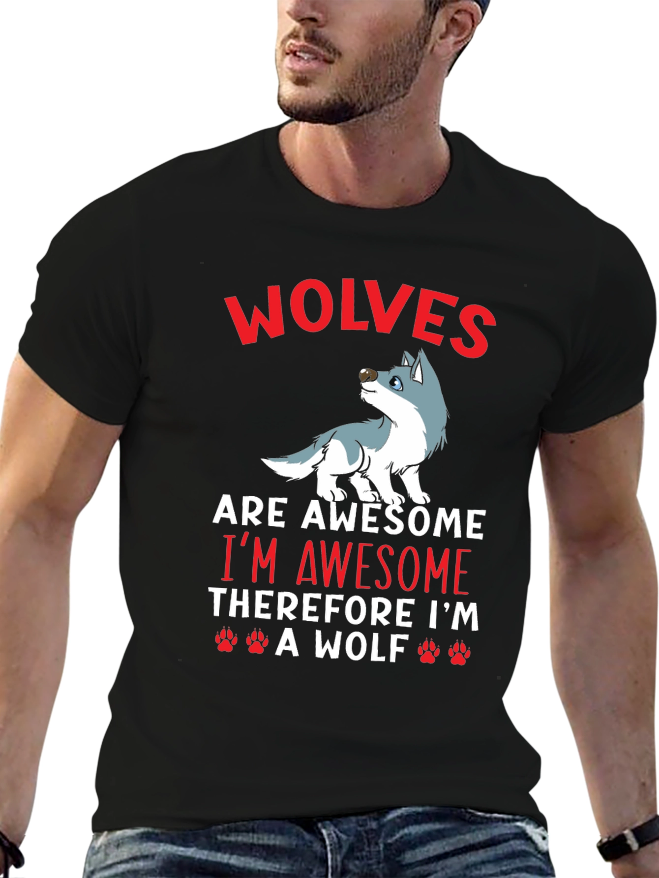 Wolves are Awesome Graphic T-Shirt