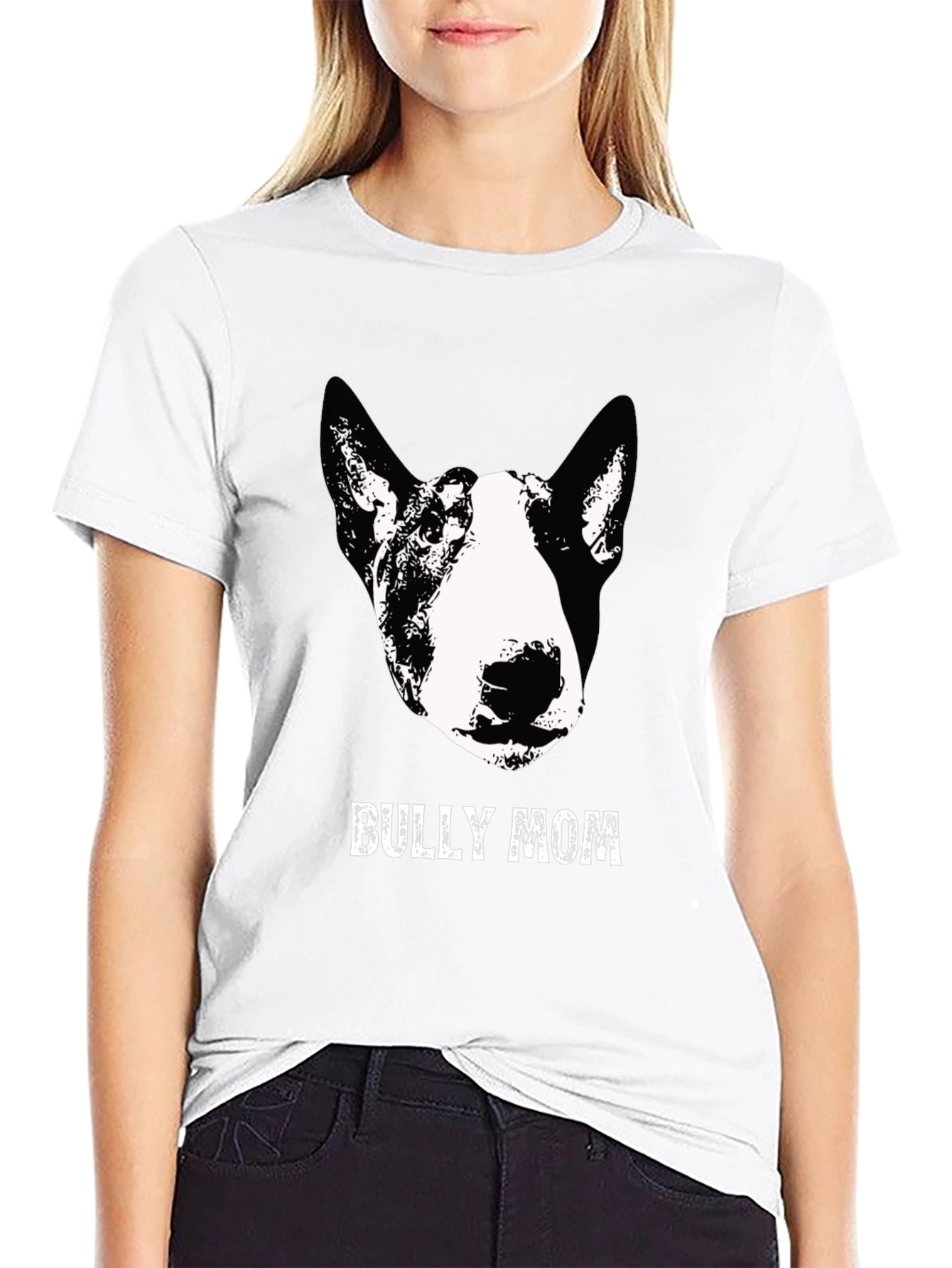 Bully Mom Graphic T-Shirt - Black Cotton Tee