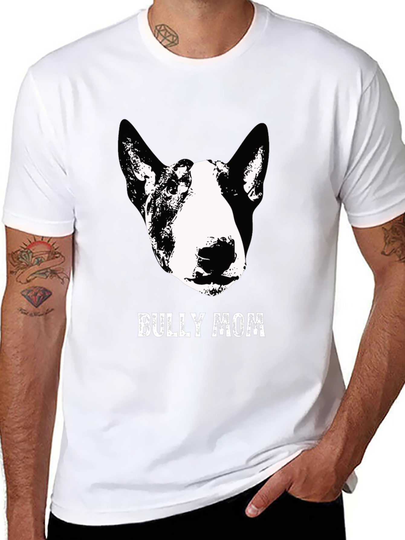Bully Mom Graphic T-Shirt - Black Cotton Tee