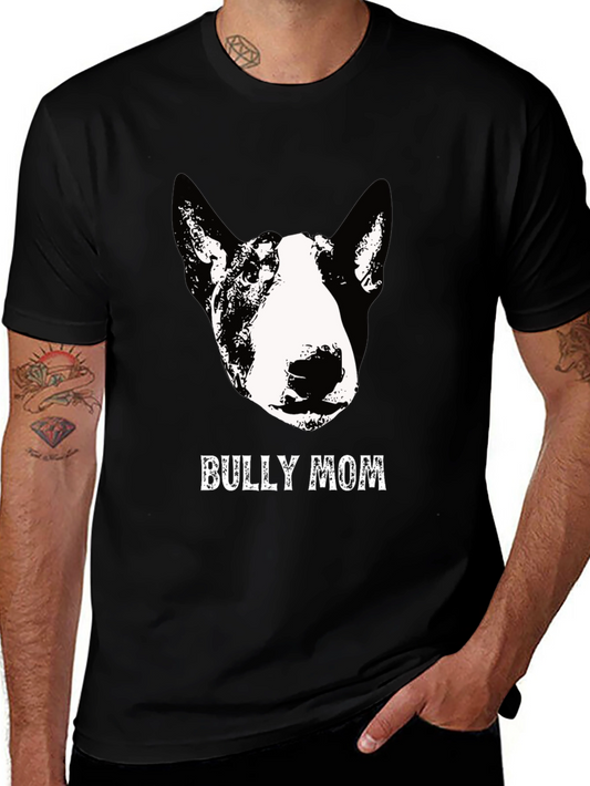 Bully Mom Graphic T-Shirt - Black Cotton Tee